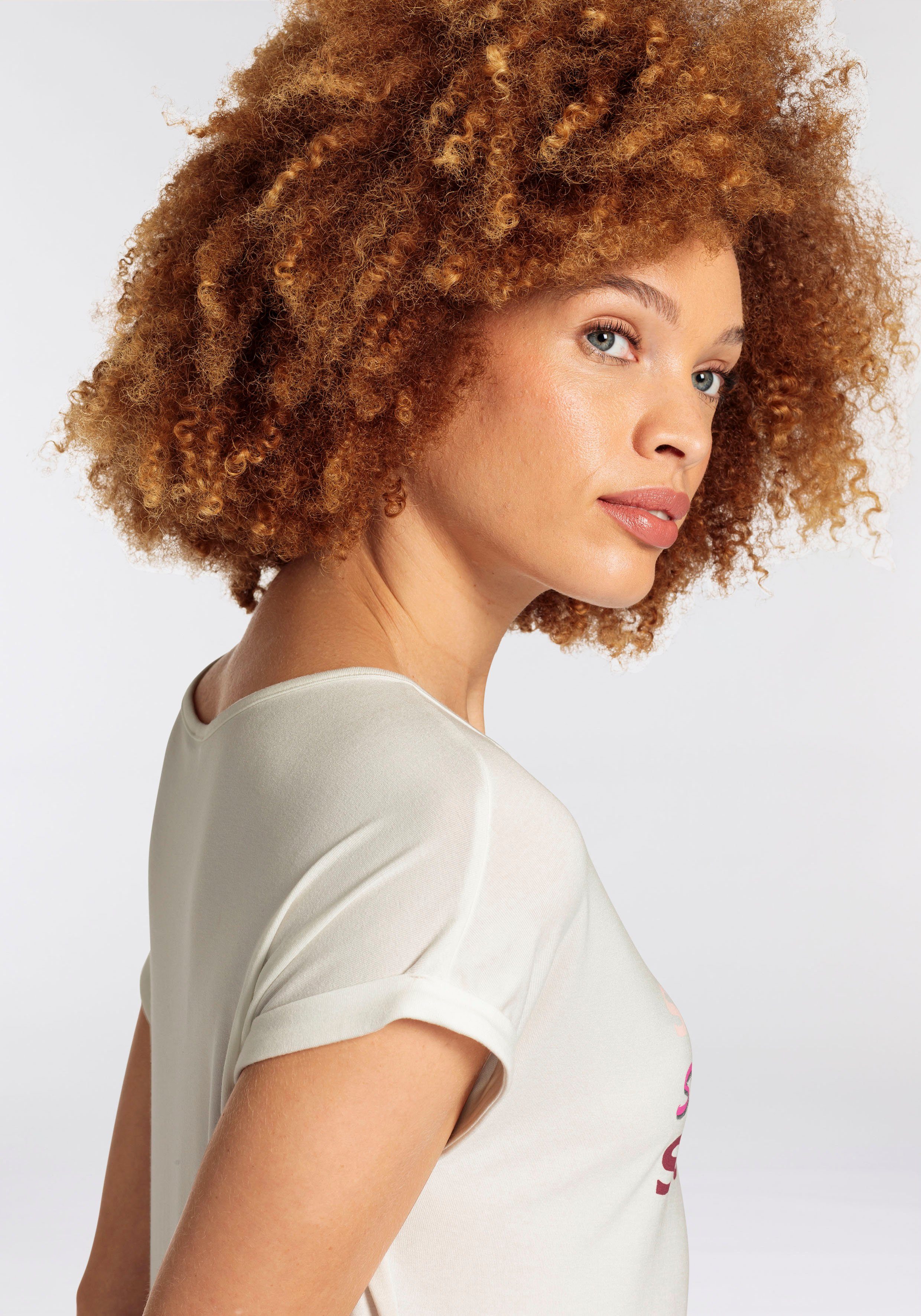 Boysen's Shirt met ronde hals in verschillende druk-ontwerpen met elastiek aan de zoom nieuwe collectie