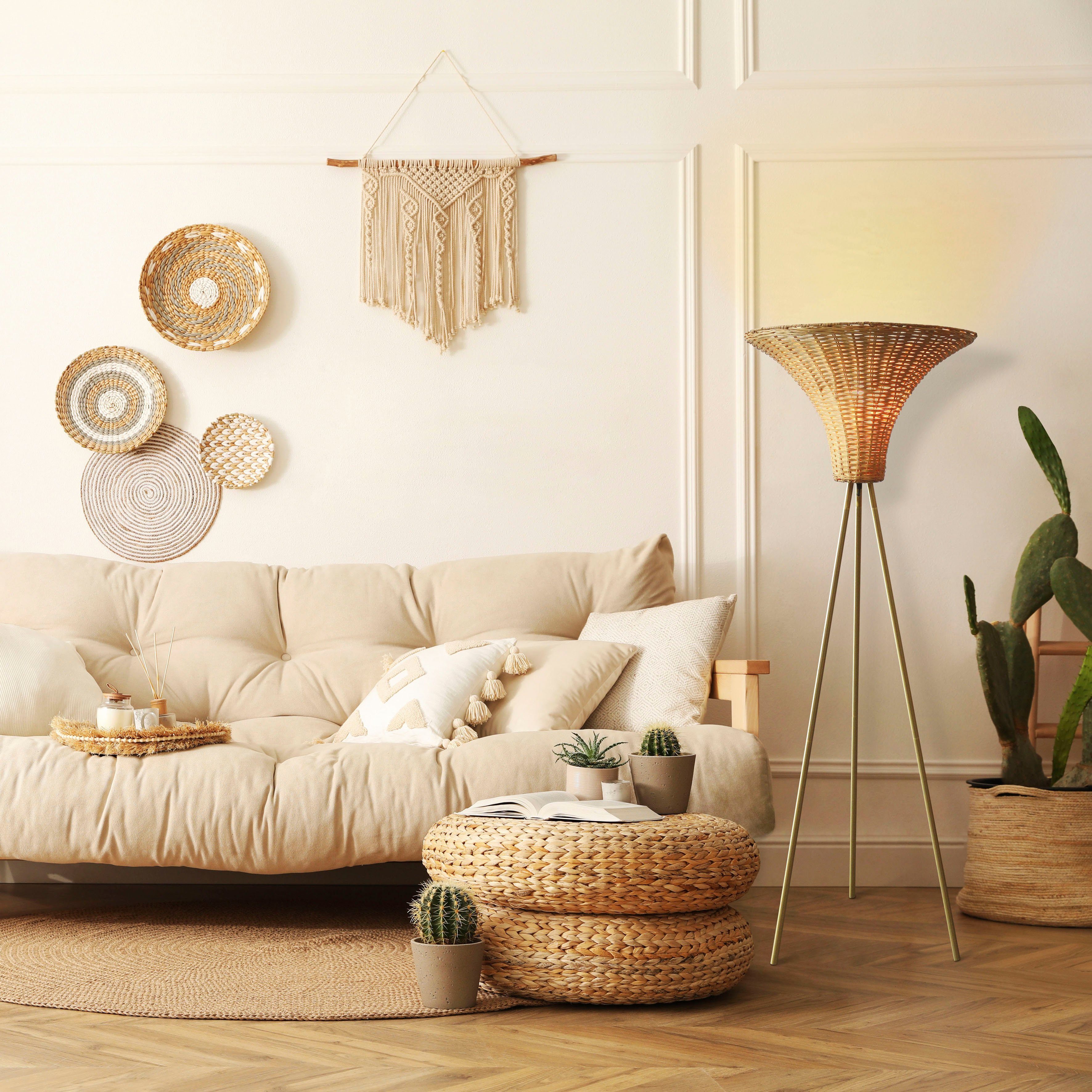 SalesFever Staande lamp Aleah Onderkleur koperkleur (1 stuk)
