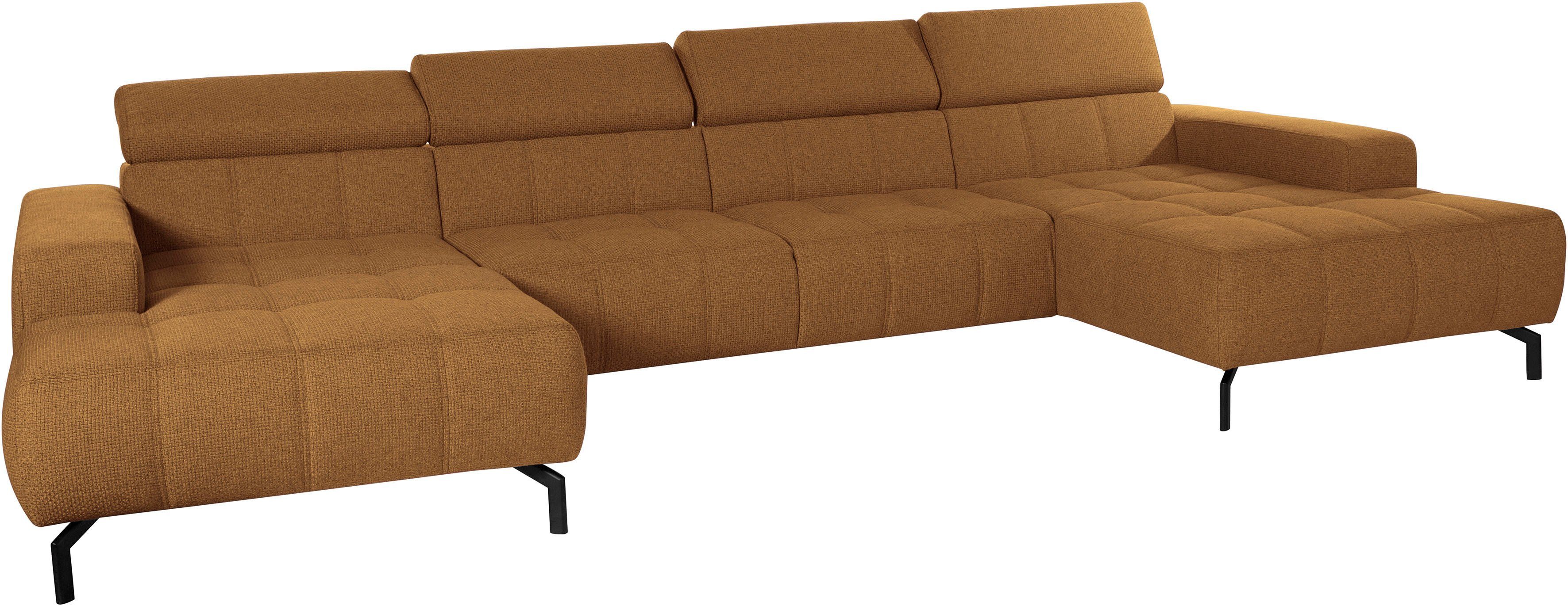 DOMO collection Zithoek Cunelli mooie zitnaden als designelement, stevige zitcomfort, U-vorm