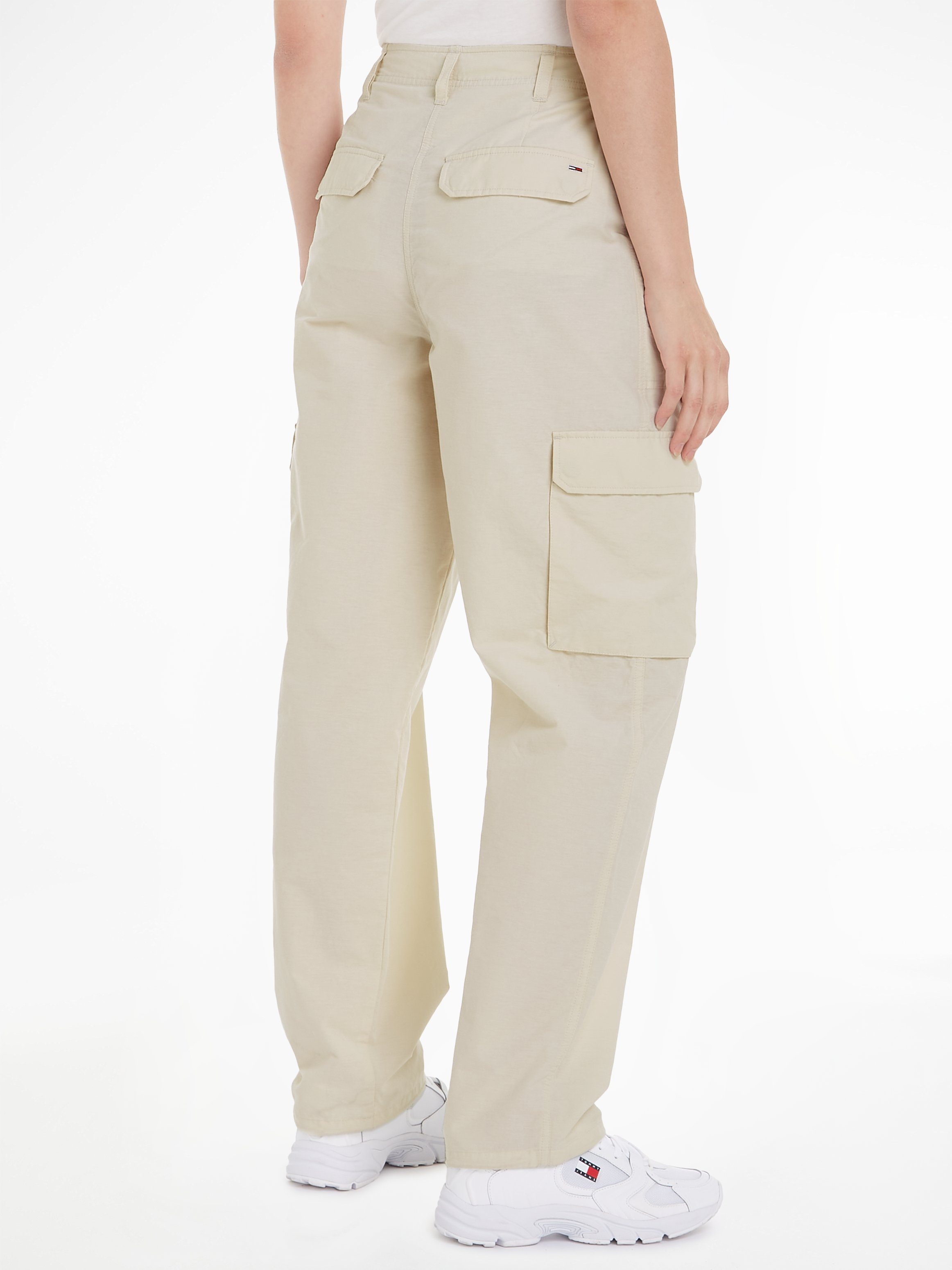 TOMMY JEANS Cargobroek TJW HARPER HR CARGO PANT met grote opgestikte zakken