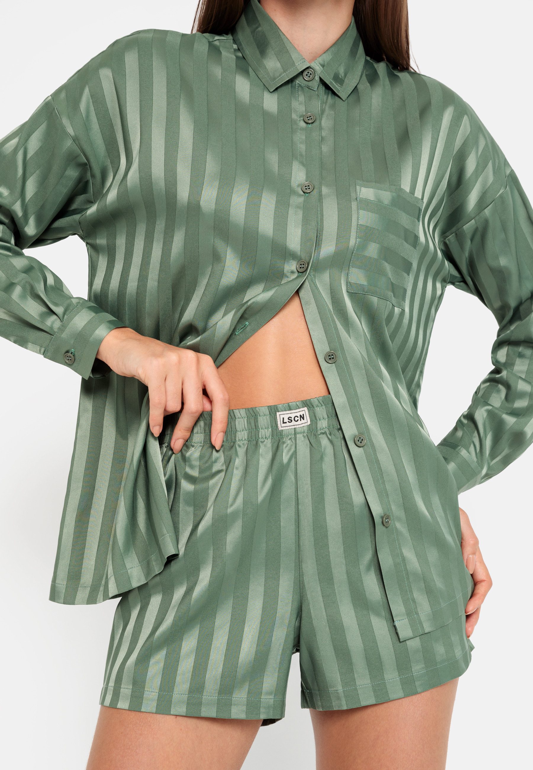 LSCN by LASCANA Shortama in wijd model (2-delig)