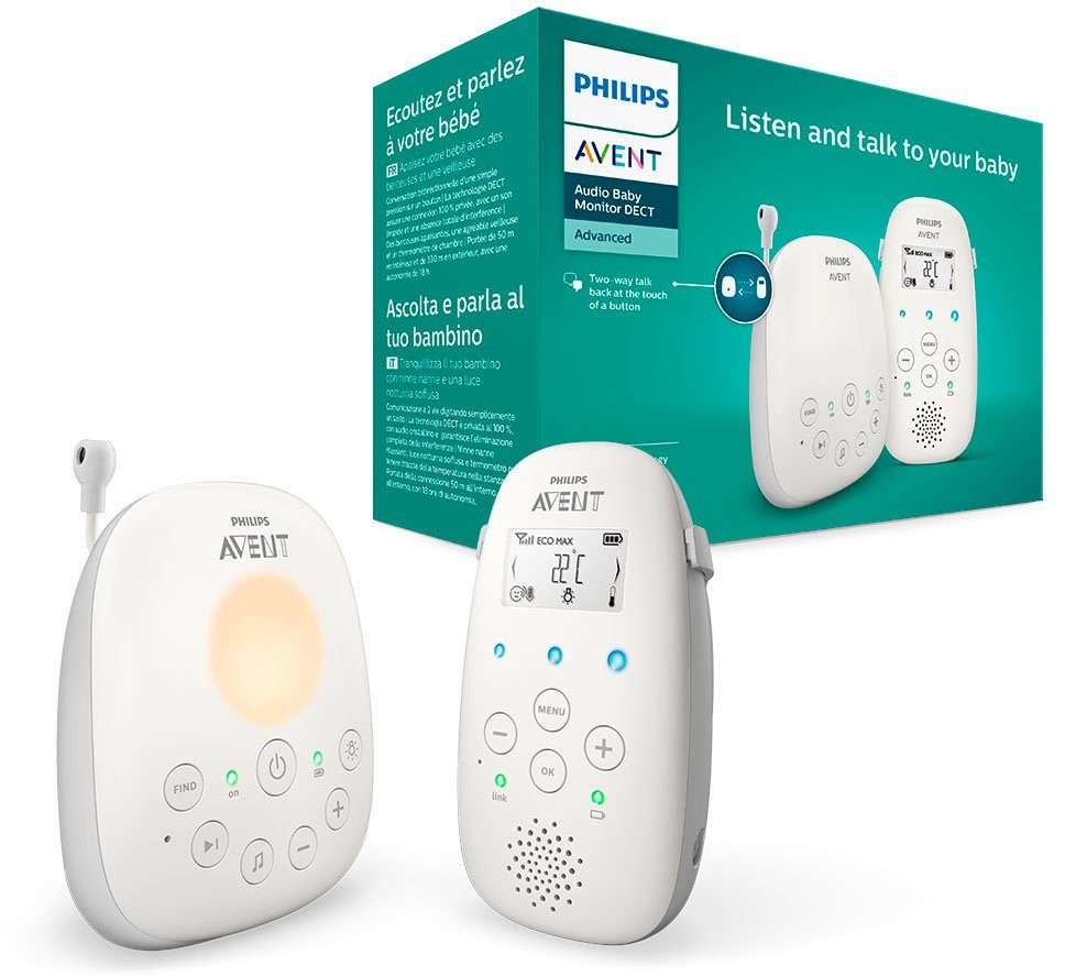 Philips AVENT Babyfoon SCD713/26 met toespreekfunctie en nachtlicht