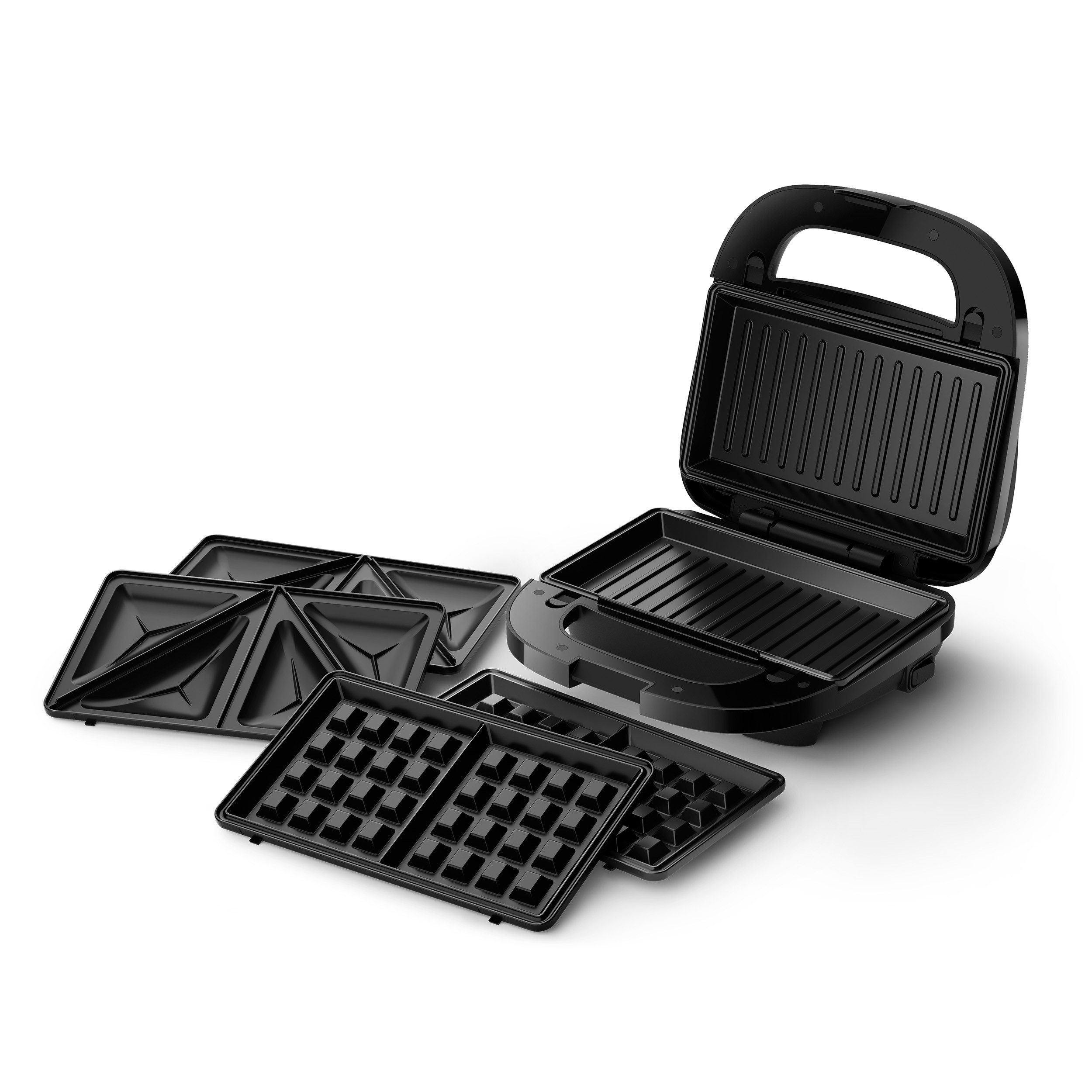 Philips Sandwichmaker 5000 Series HD2350/80, met 3 verwisselbare plaatsets gelijkmatige...