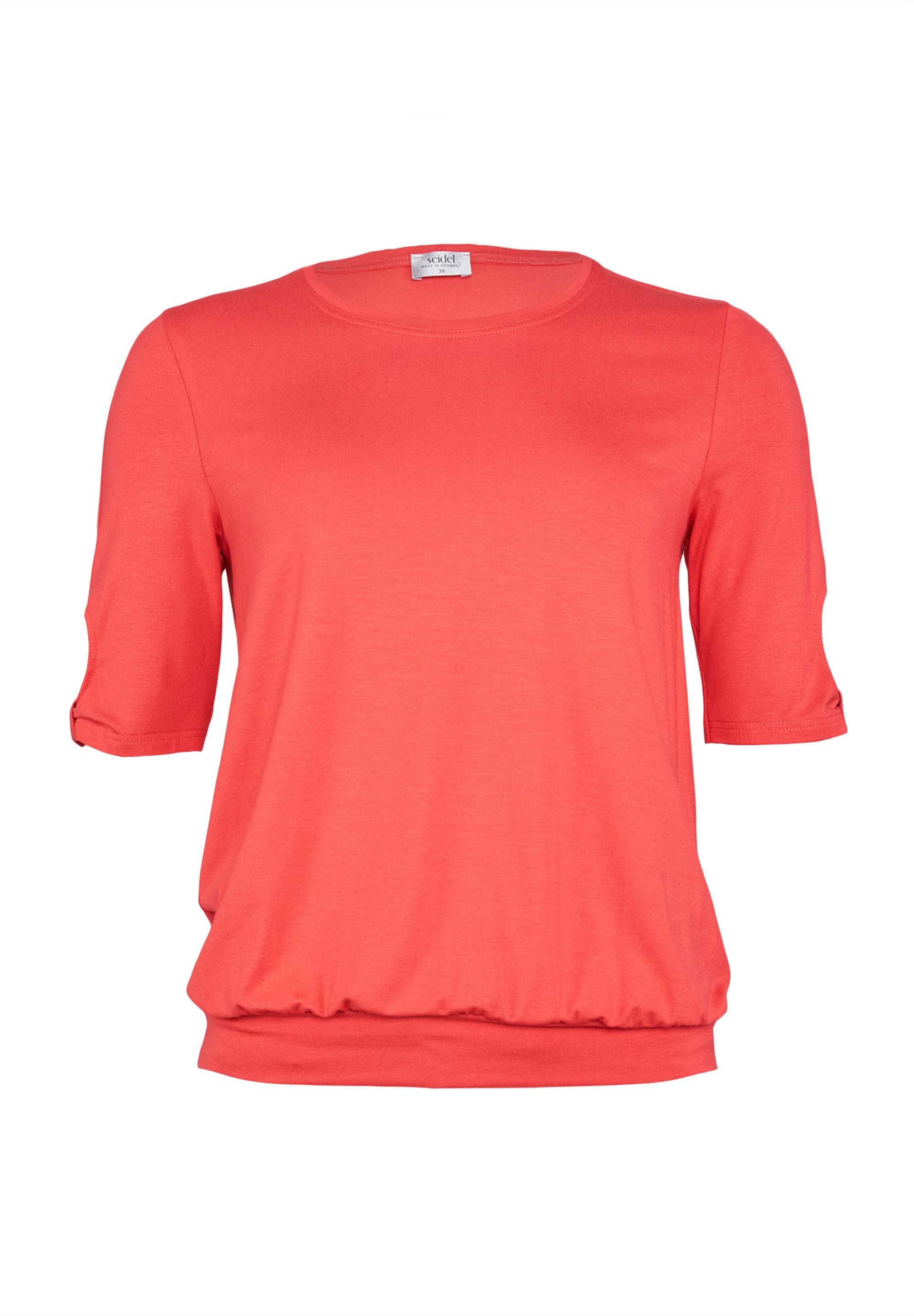 Seidel Moden Shirt met ronde hals met cut-out details, made in germany