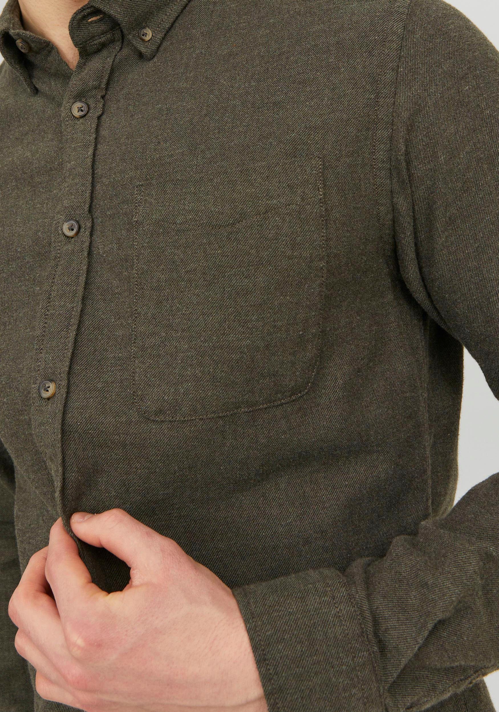 Jack & Jones Overhemd met lange mouwen JJECLASSIC MELANGE SHIRT LS SN