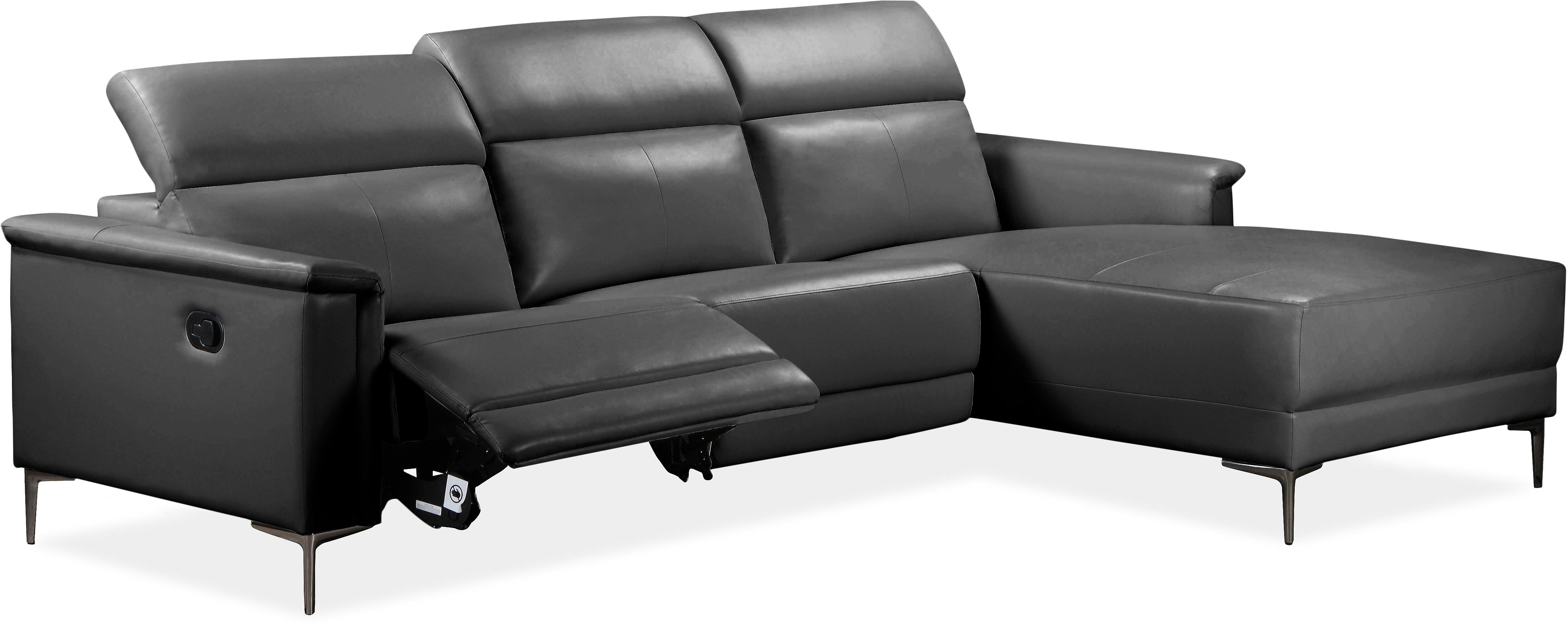 Places of Style Hoekbank Lund, L-vorm, 261 cm, handmatige of elektrische relaxfunctie (met USB-A)
