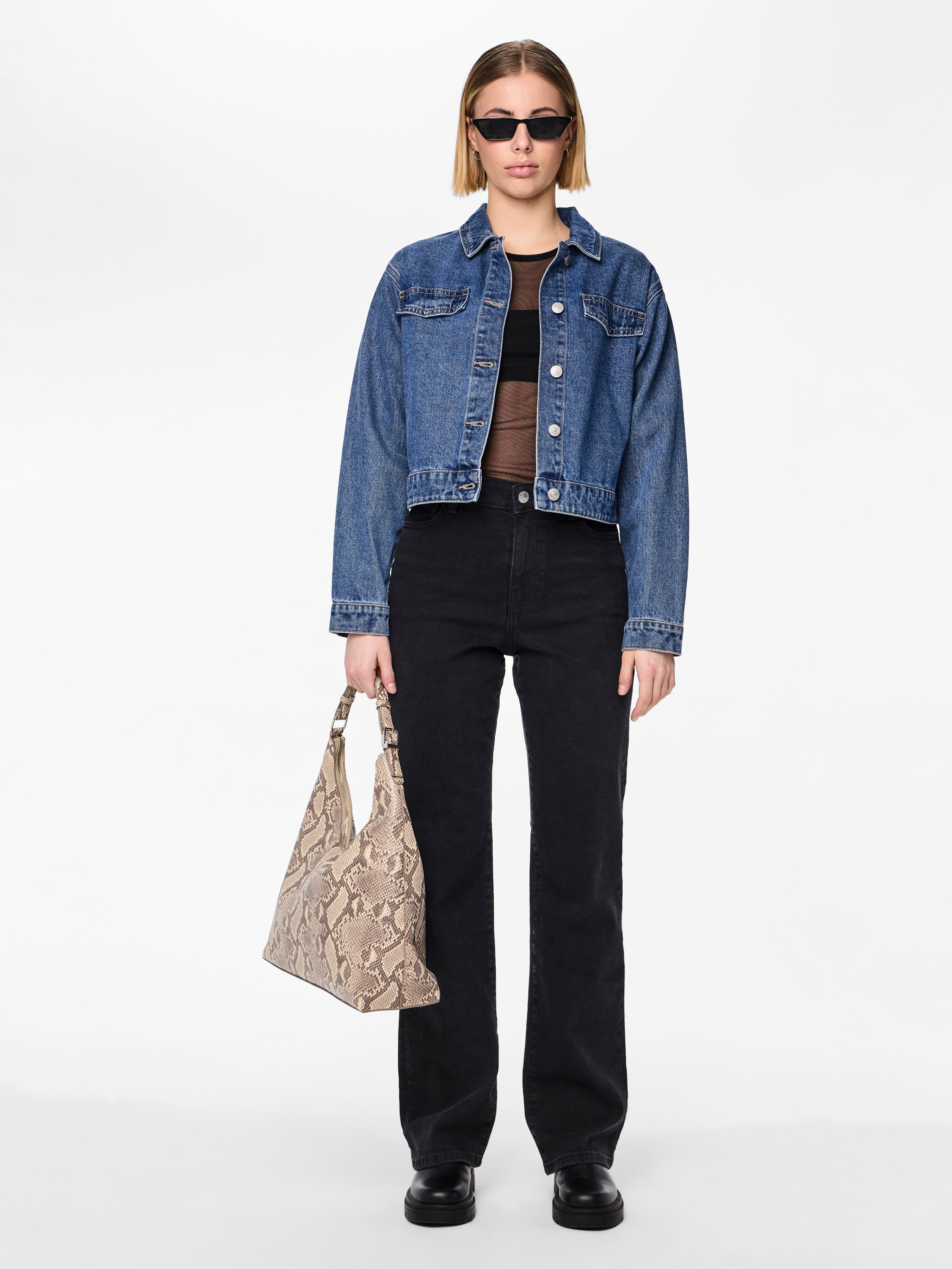 pieces Straight jeans PCKELLY HW STRAIGHT JEANS BL102 NOOS BC