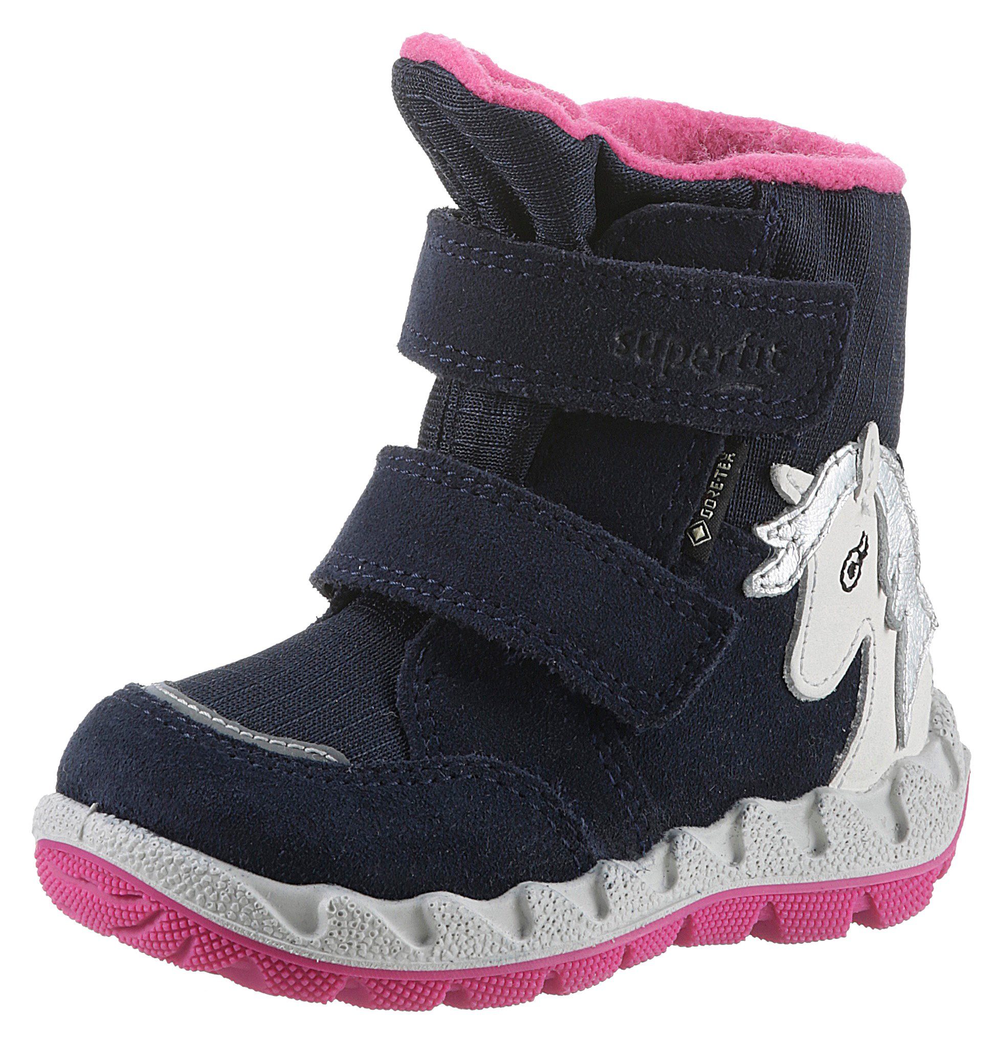 Superfit Winterlaarzen ICEBIRD WMS: breed Snowboots, winterlaarzen, klittenlaars met eenhoornmotief