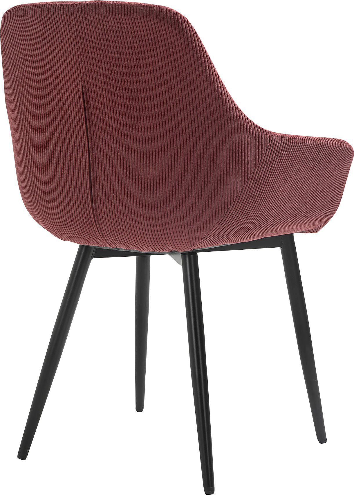 SalesFever Stoel met armleuningen Bekleding in corduroy-look (set, 2 stuks)