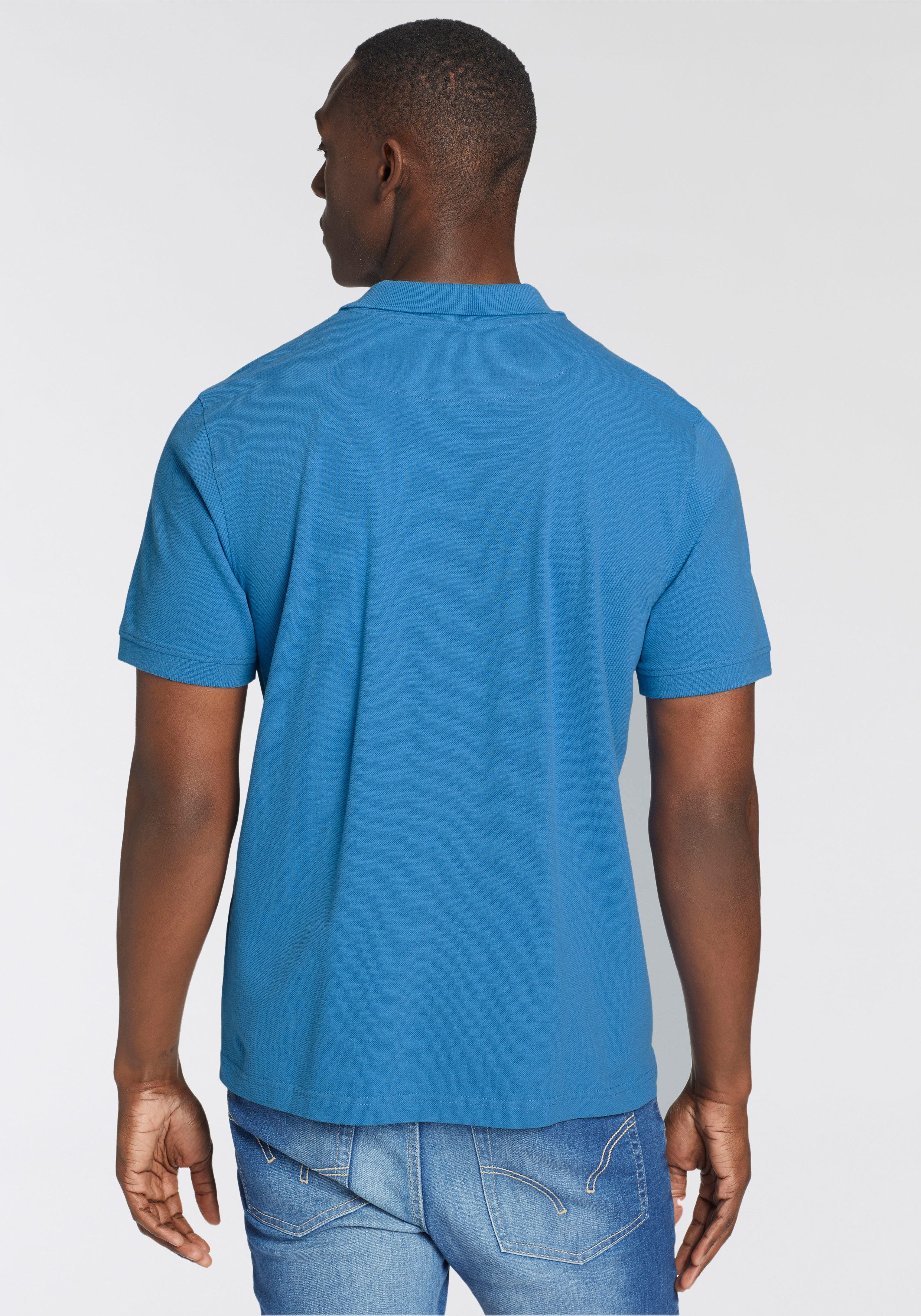 Man's World Poloshirt Korte mouwen, losse pasvorm, effen