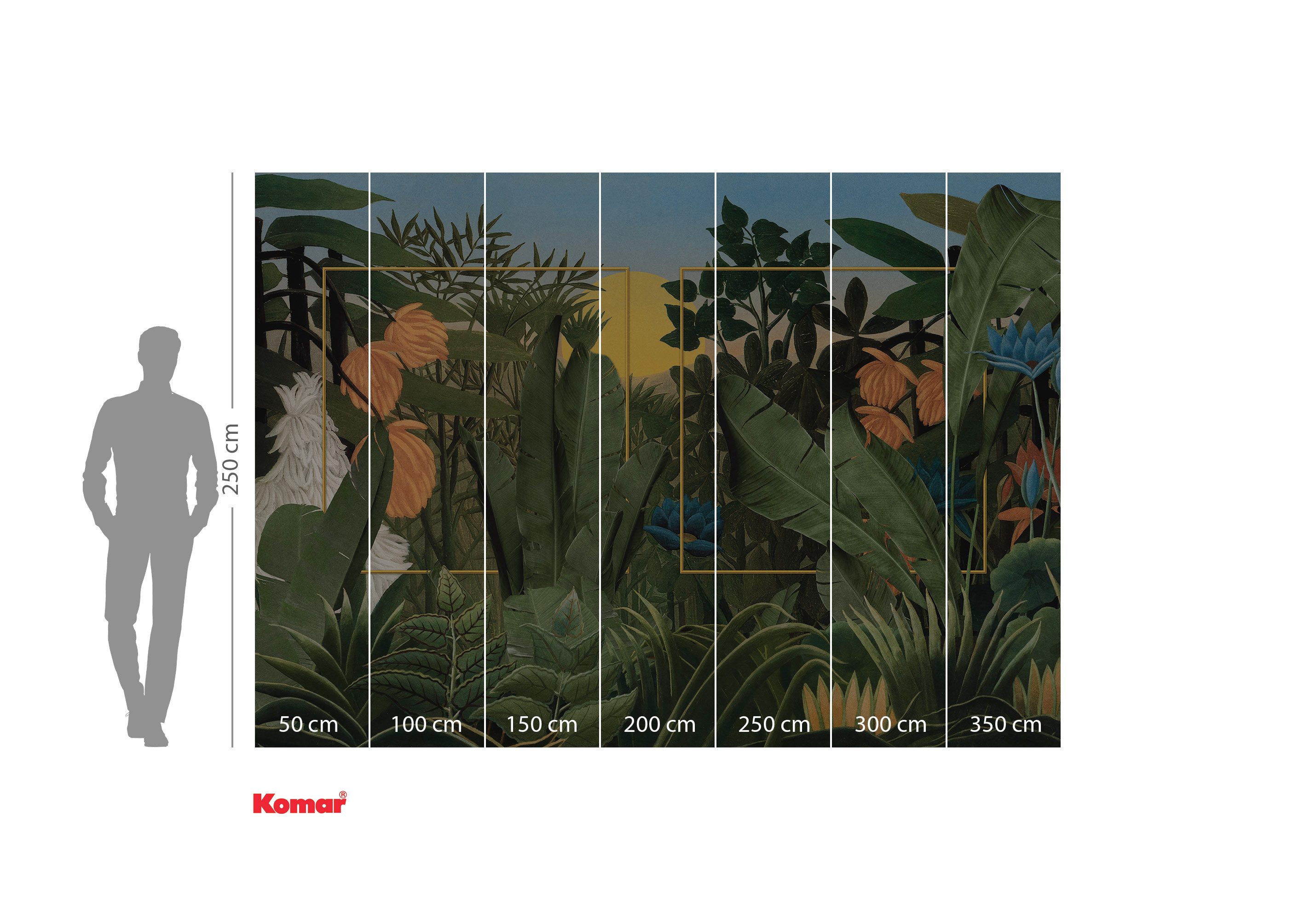 Komar Fotobehang Komar vlies fotobehang - Rousseau Remix - maat 350 x 250 cm (set)