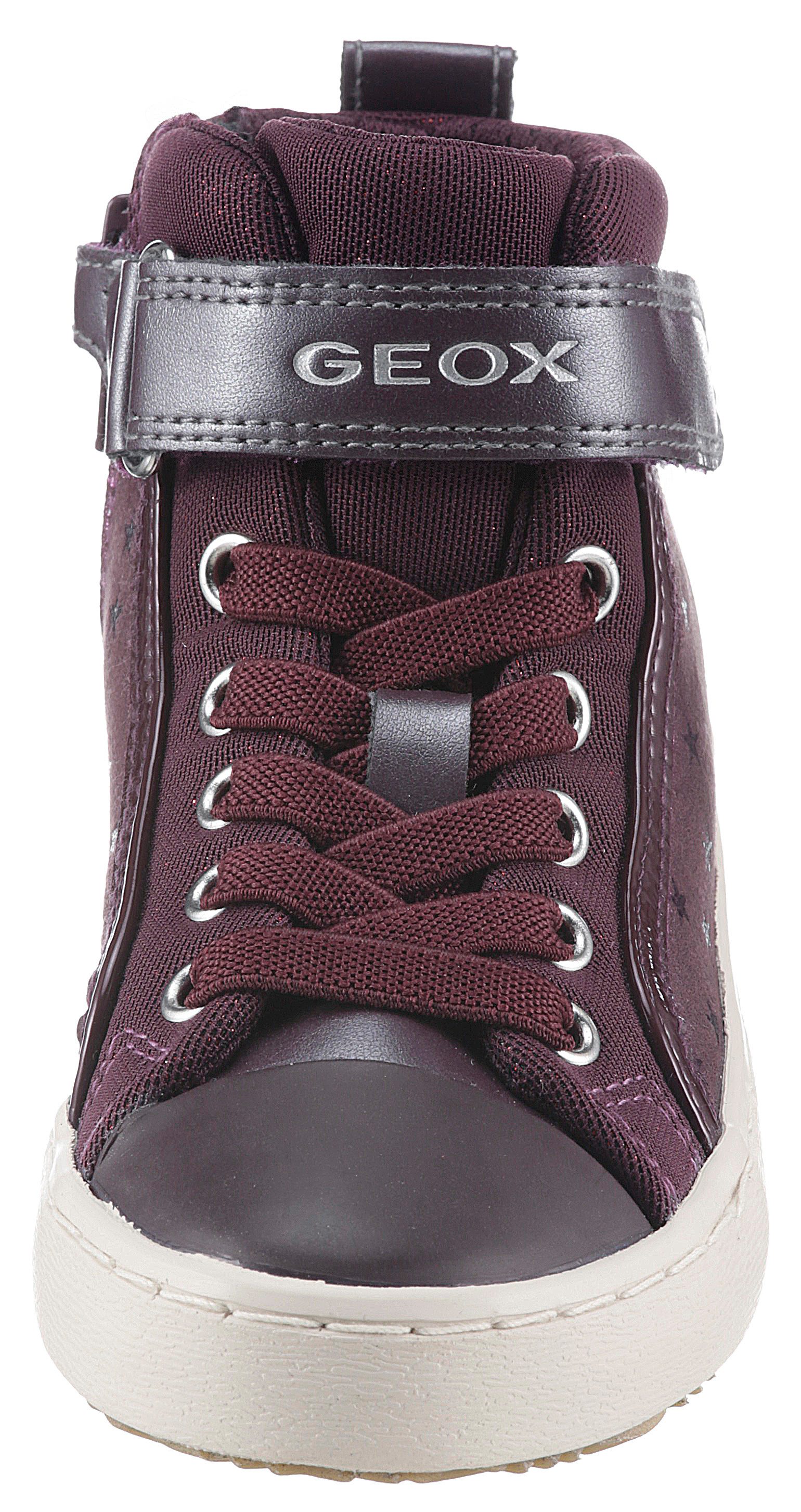 Geox Sneakers J KALISPERA GIRL I High top sneaker, veterschoenen, vrijetijdsschoen met elastische band
