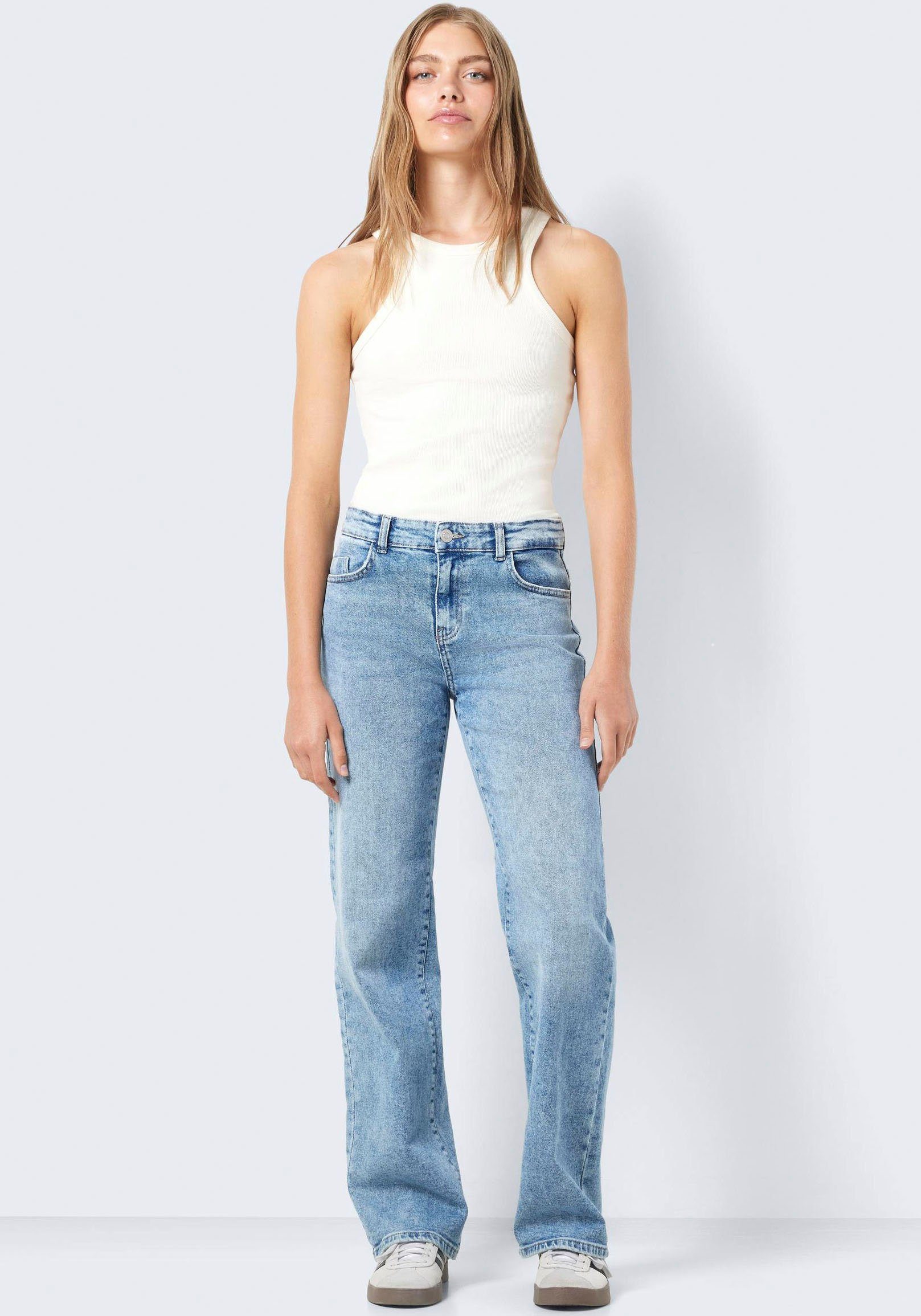 Noisy may Straight jeans NMYOLANDA NW WIDE JEANS AZ236LB NOOS