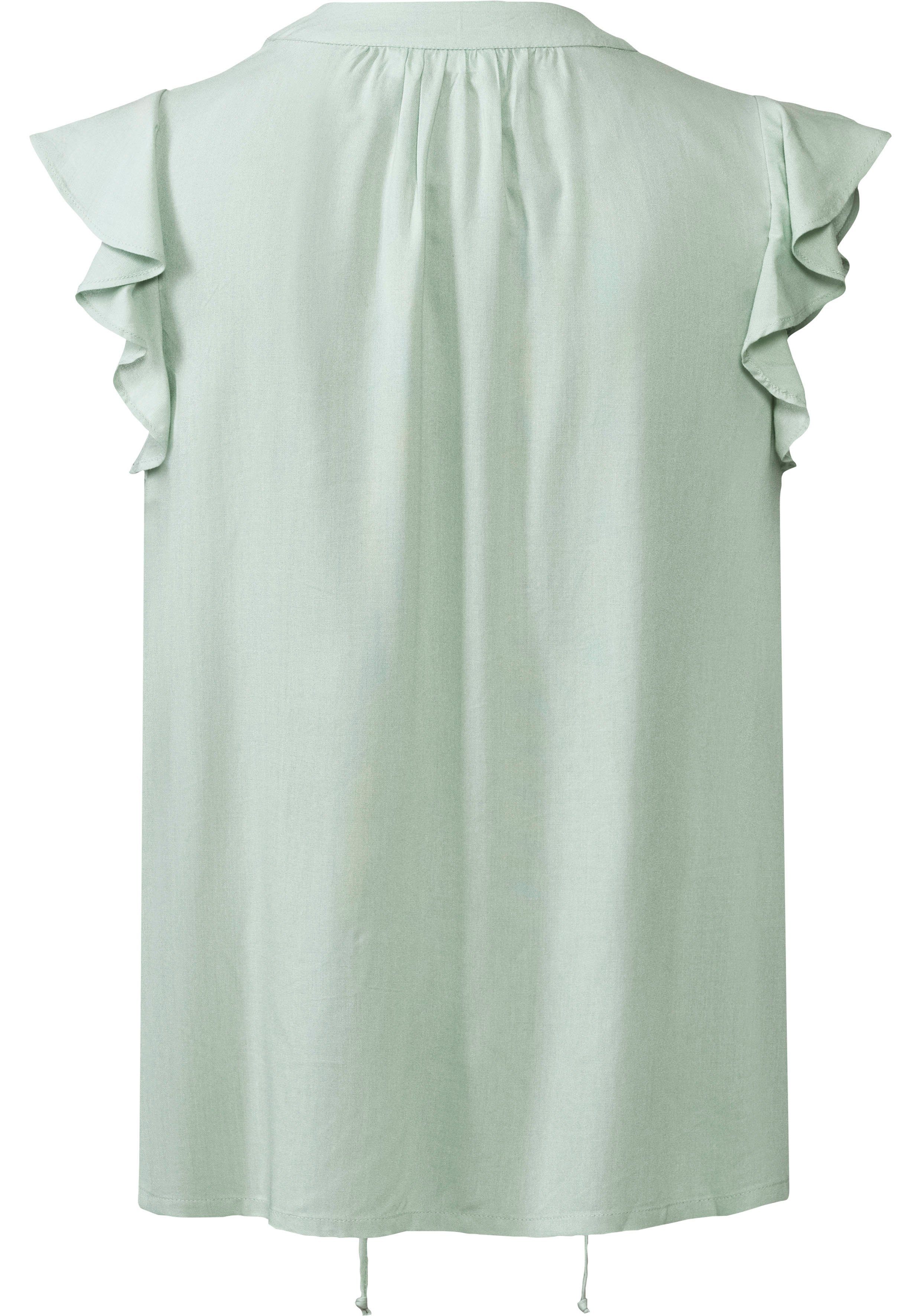 Lascana Blouse zonder sluiting met ruches-mouwen, korte mouwen blouse, elegant