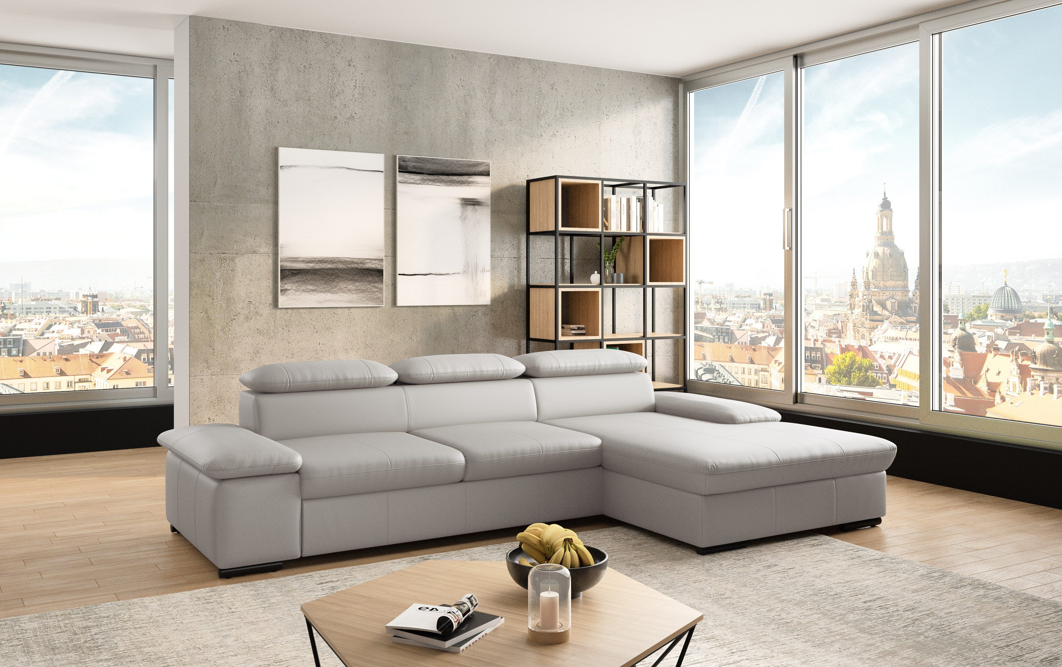 sit&more Hoekbank Alcudia L-vorm optioneel met slaapfunctie