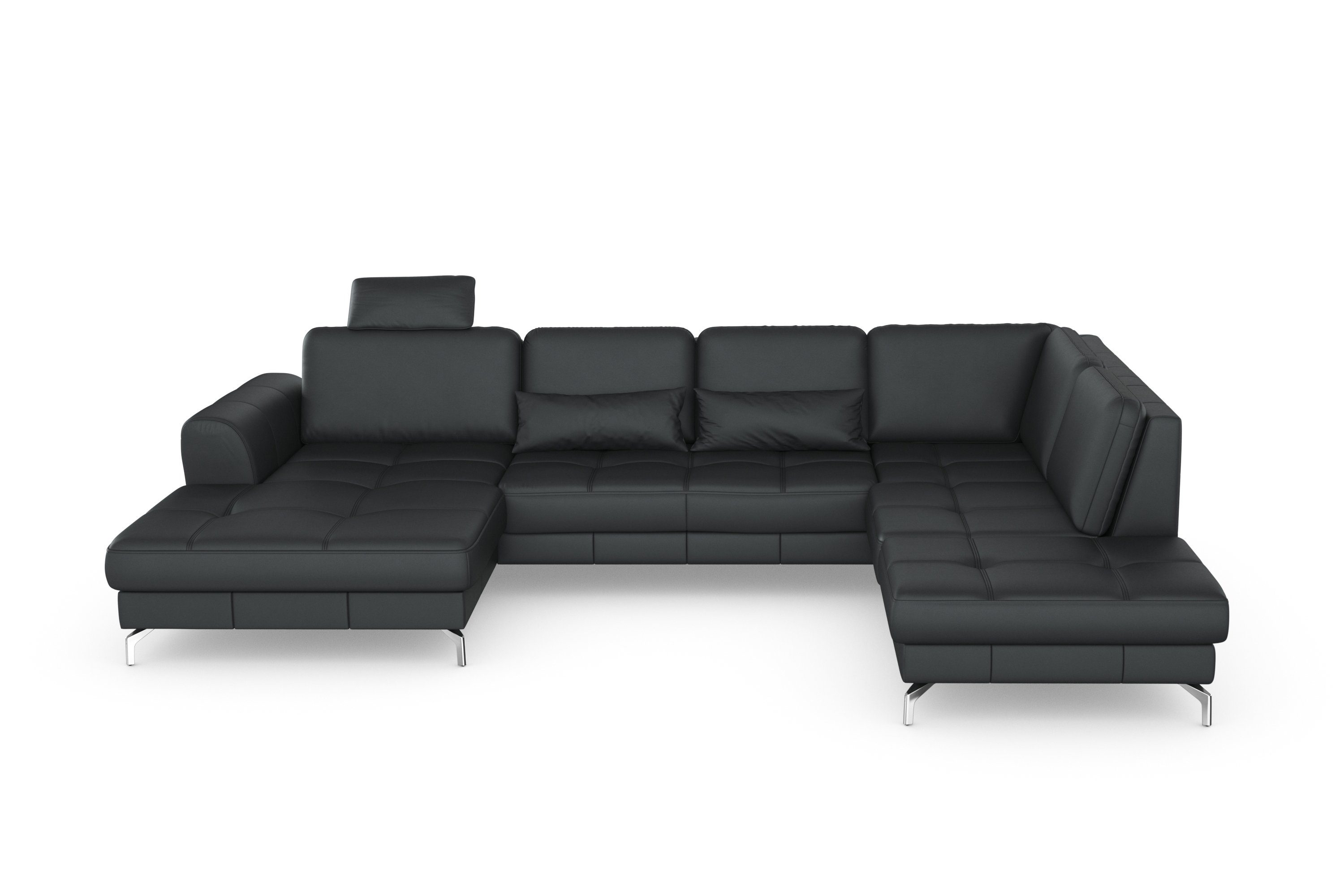 sit&more Zithoek Bendigo U-vorm inclusief zitdiepteverstelling, bodemvrijheid 12 cm, in 2 pootkleuren