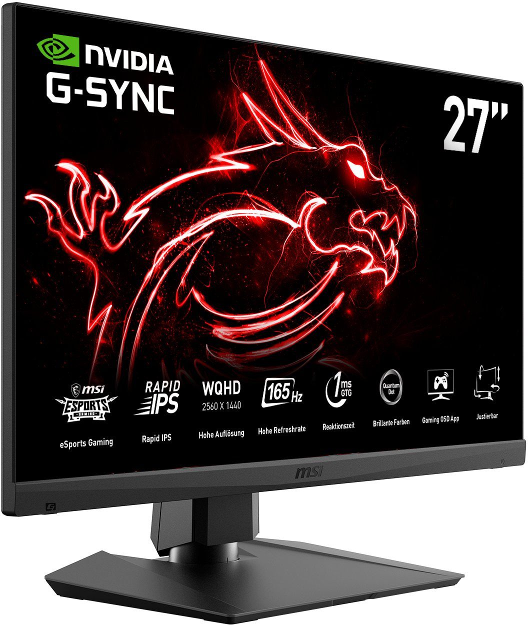 MSI Gaming-ledscherm Optix MAG274QRFDE-QD, 69 cm / 27", WQHD