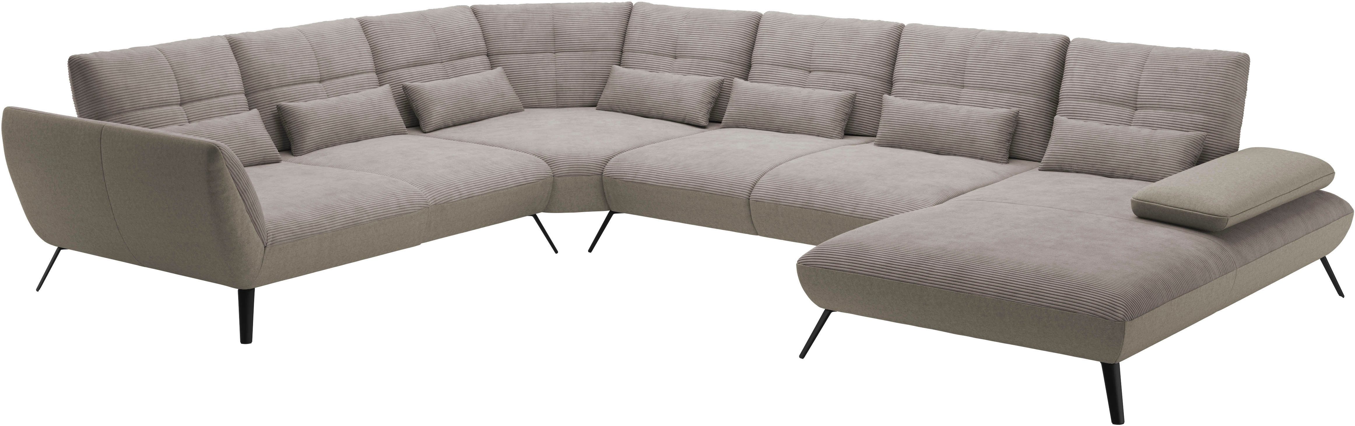 Places of Style Zithoek Mikado U-vorm incl. zitdiepteverstelling en armleuningverstelling