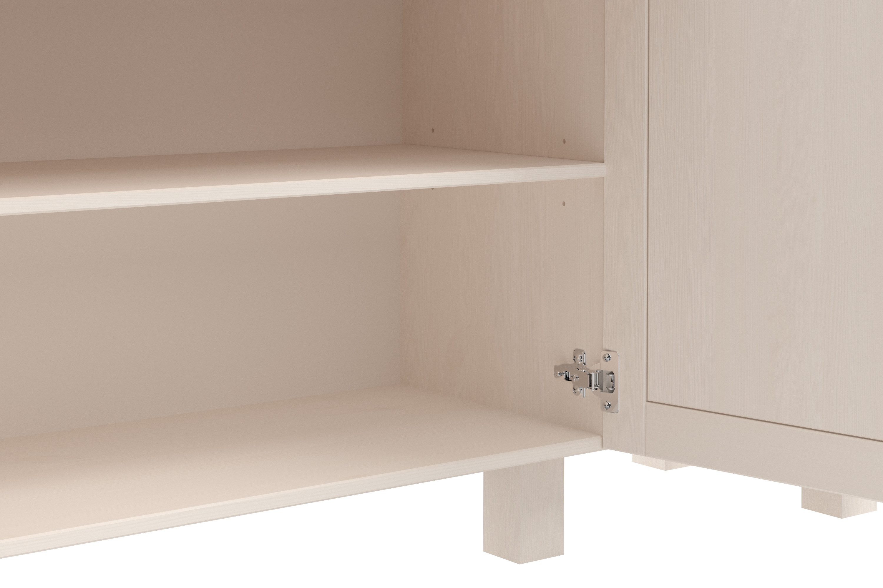 Home affaire Keukenbuffet Alby2 Met metalen grepen, breedte 125 cm