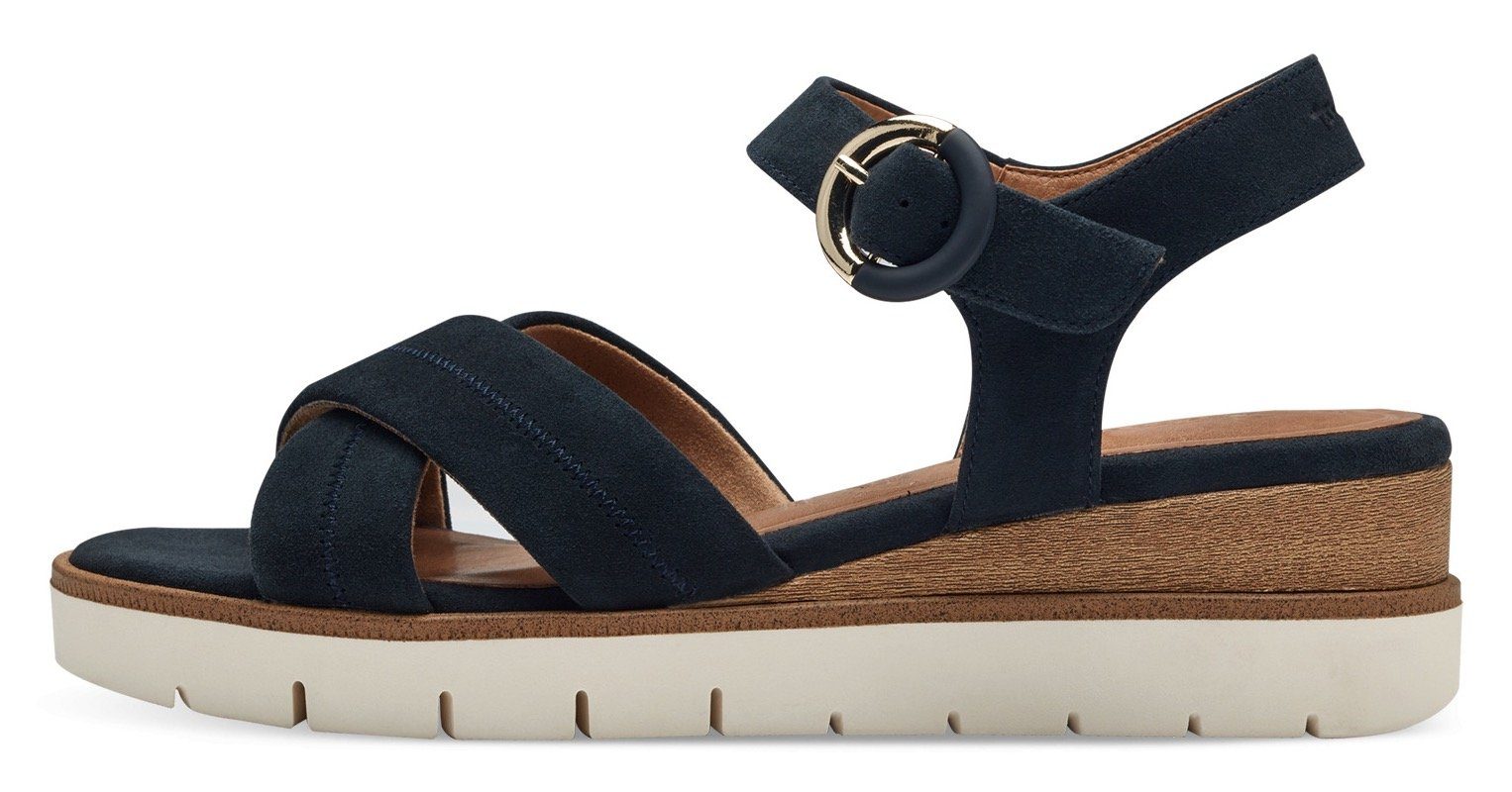 Tamaris Sandaaltjes , zomerschoen, sandaal, sleehak, met 2 cm plateau