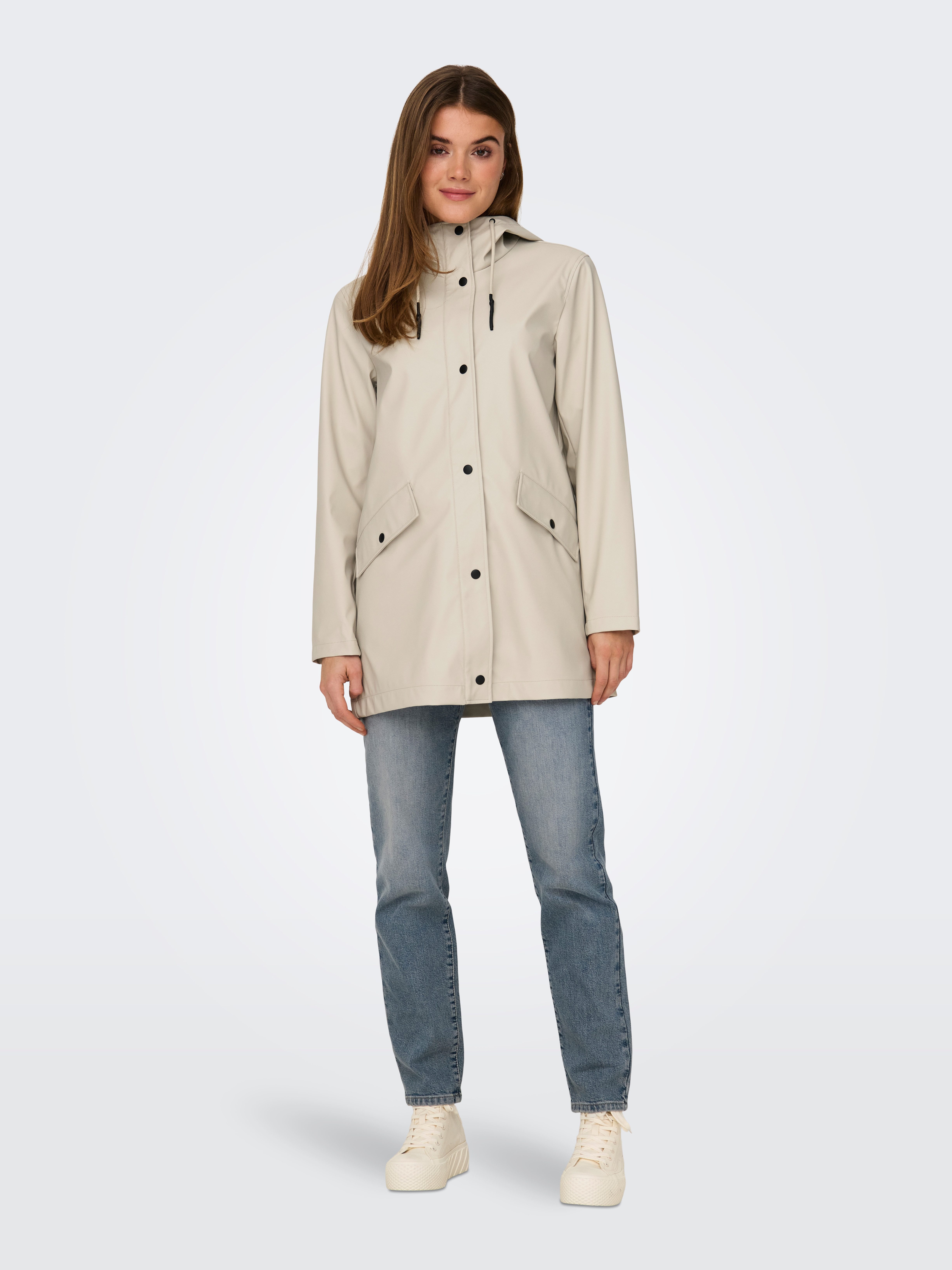 Only Korte jas ONLELISA RAINCOAT OTW NOOS