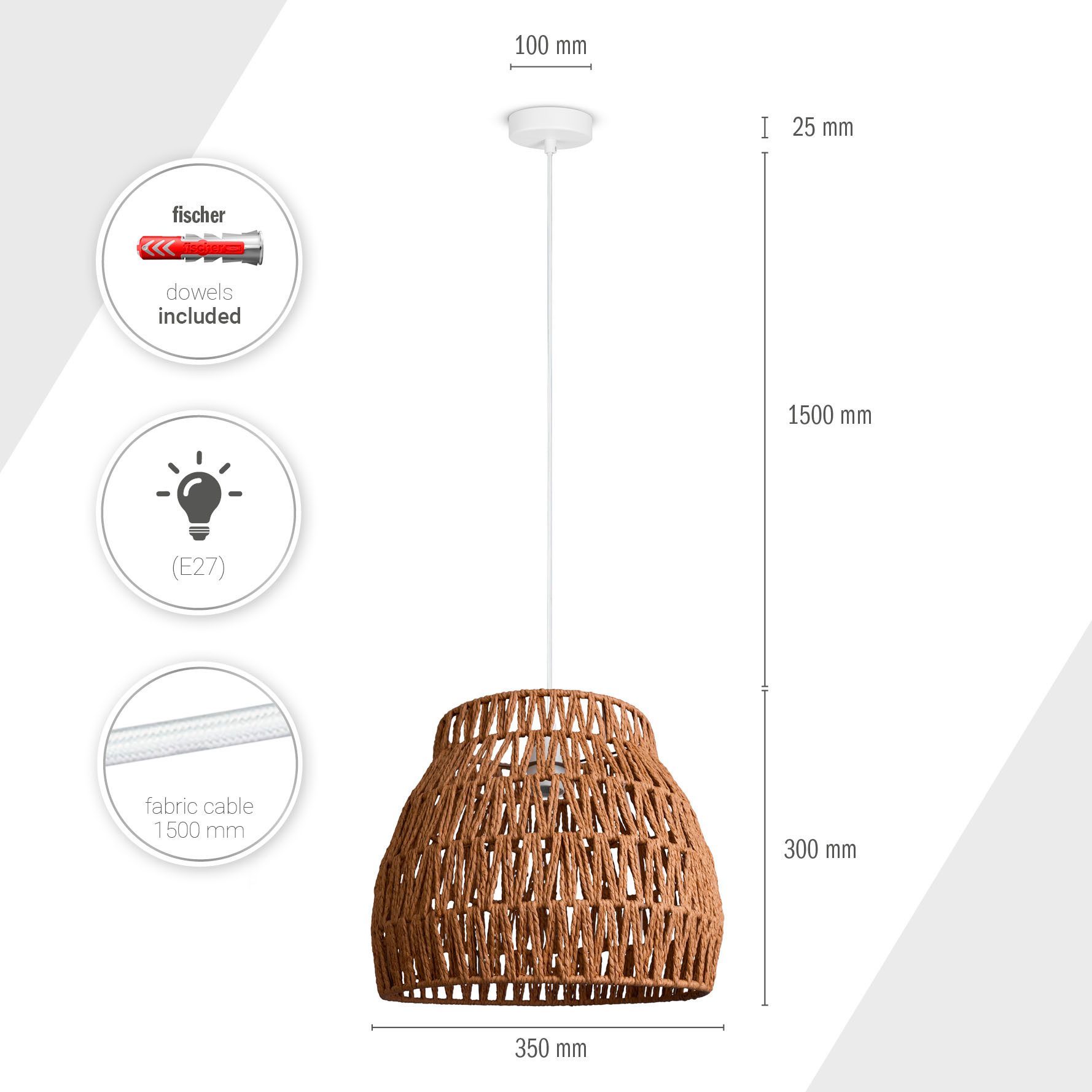 Paco Home Hanglamp HUGO PD1
