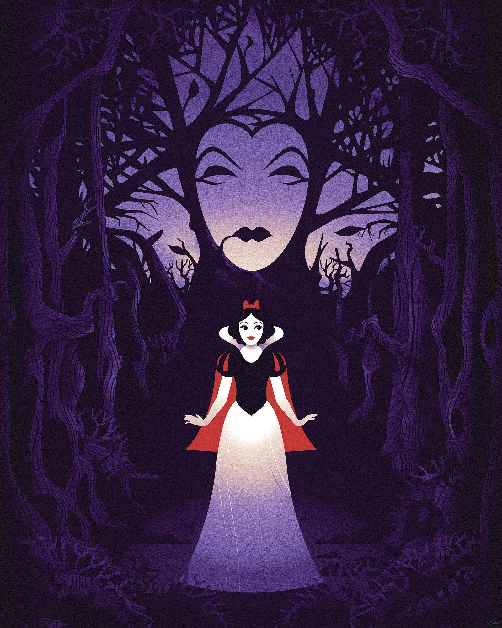 Komar Artprint Disney Snow White Evil Queen 40 x 60 cm (breedte x hoogte) - kinderkamer, decoratie (1 stuk)