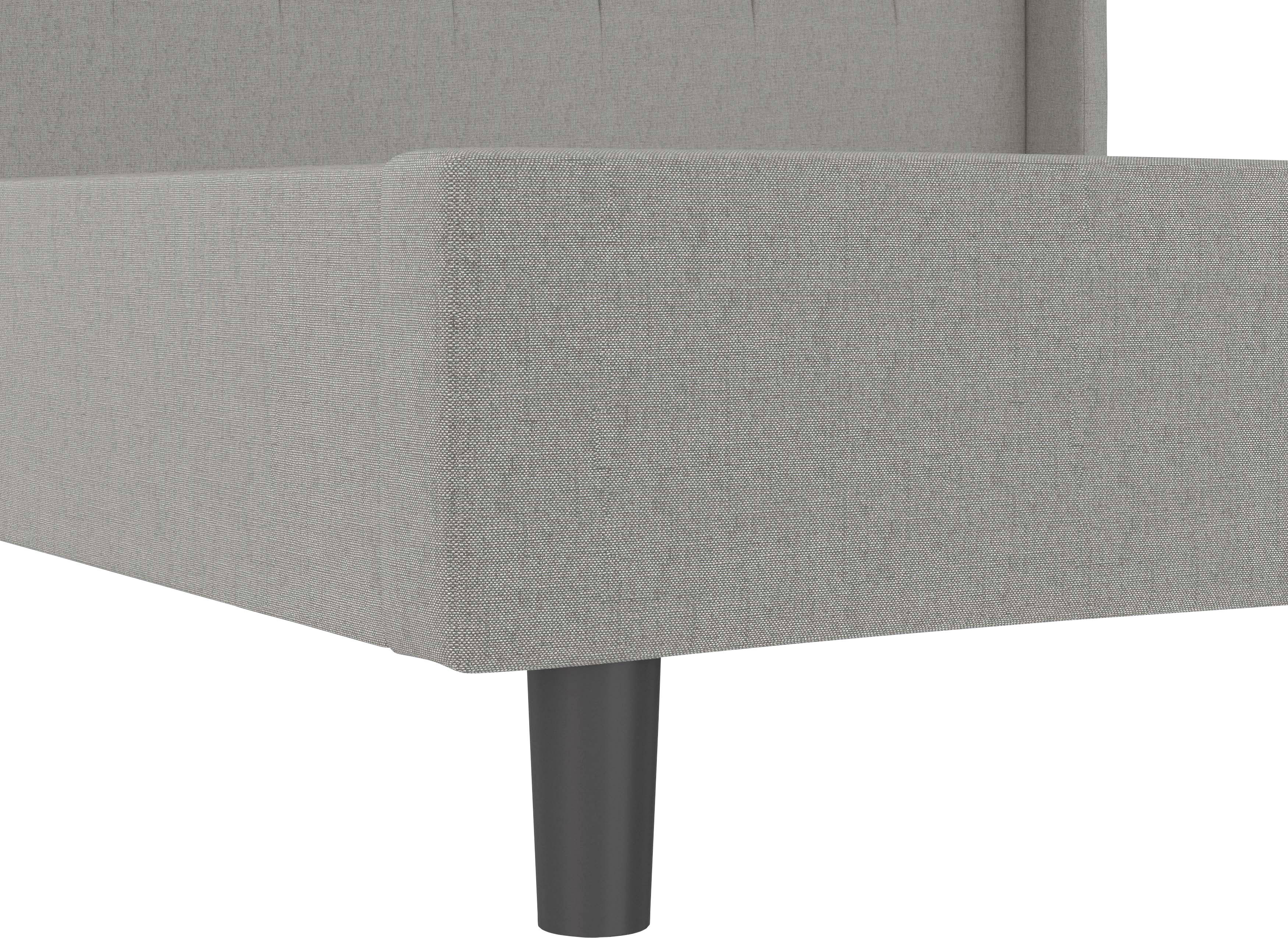 Home affaire Gestoffeerd bed Kempton met ruitencapitonnage, zacht verdikt, ligoppervlak 140x200 of 180x200 cm (1-delig)