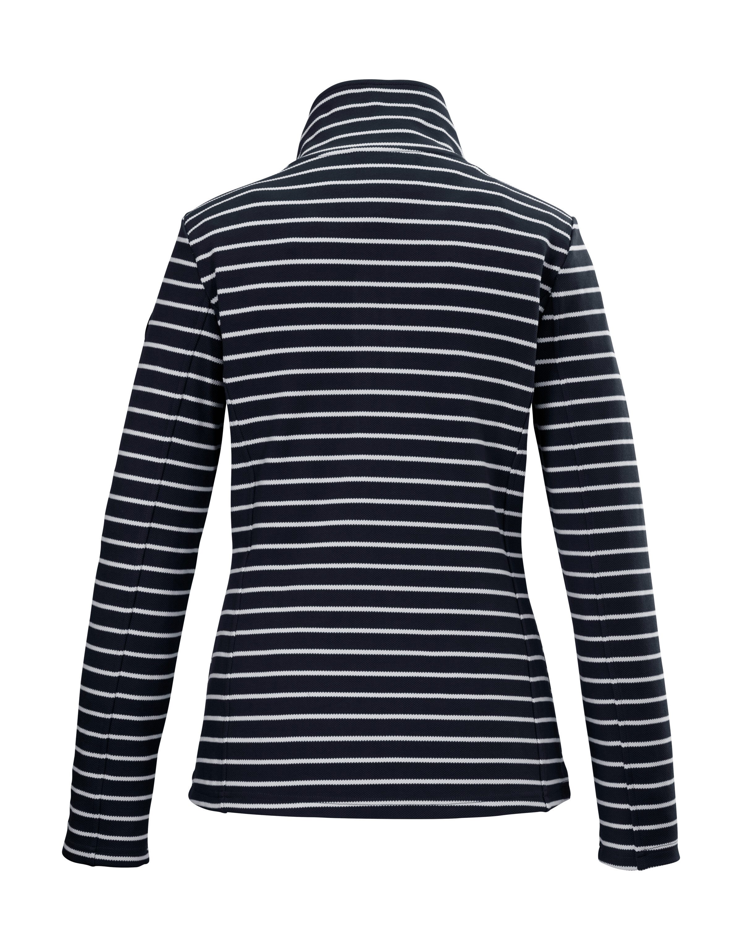 G.I.G.A. DX by killtec Vest GS 60 WMN FLX JCKT Gestreepte damesjas, opstaande kraag, ritszakken, kinbescherming