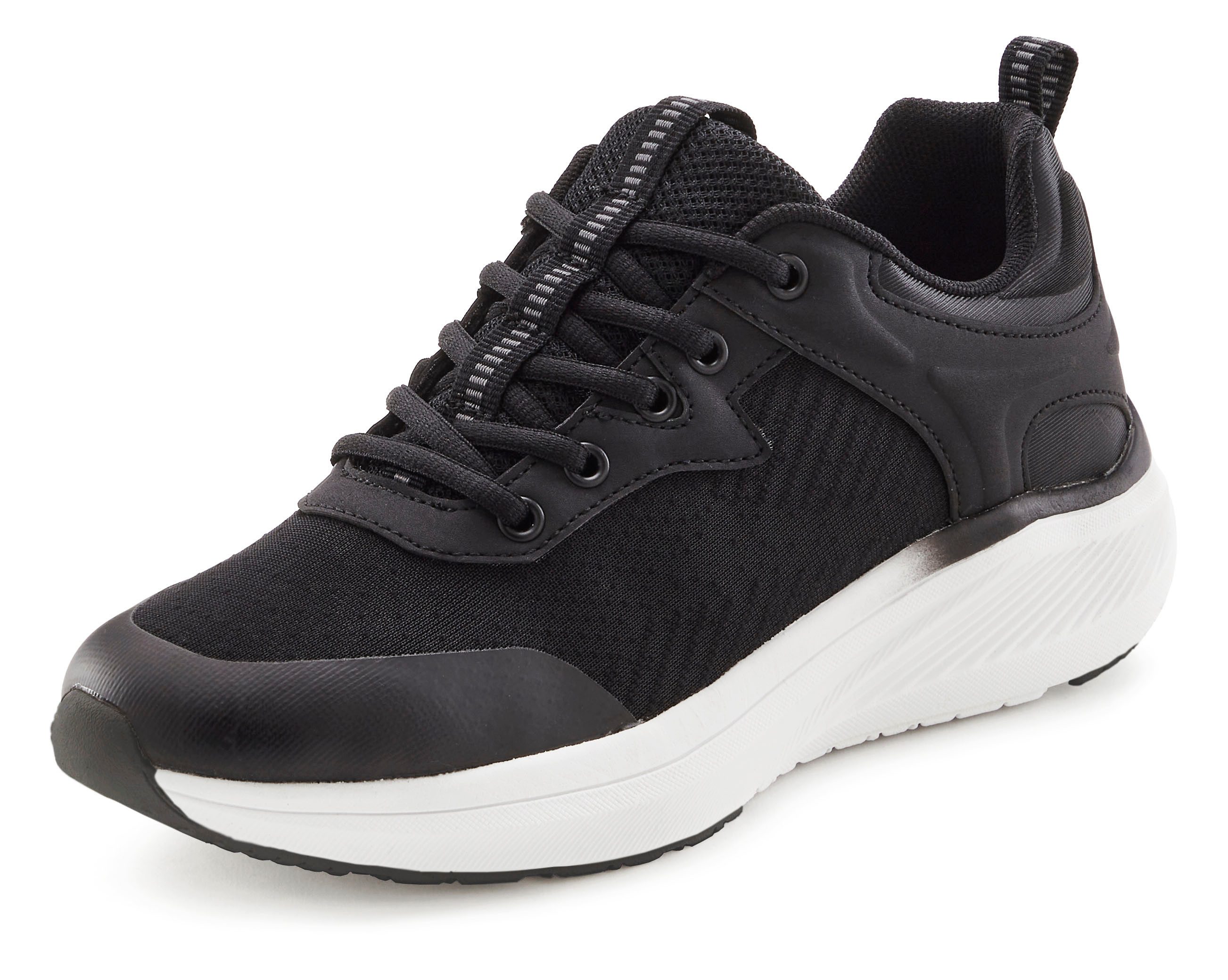 Lascana Sneakers Vrijetijdsschoen, veterschoen met uitneembare binnenzool VEGAN