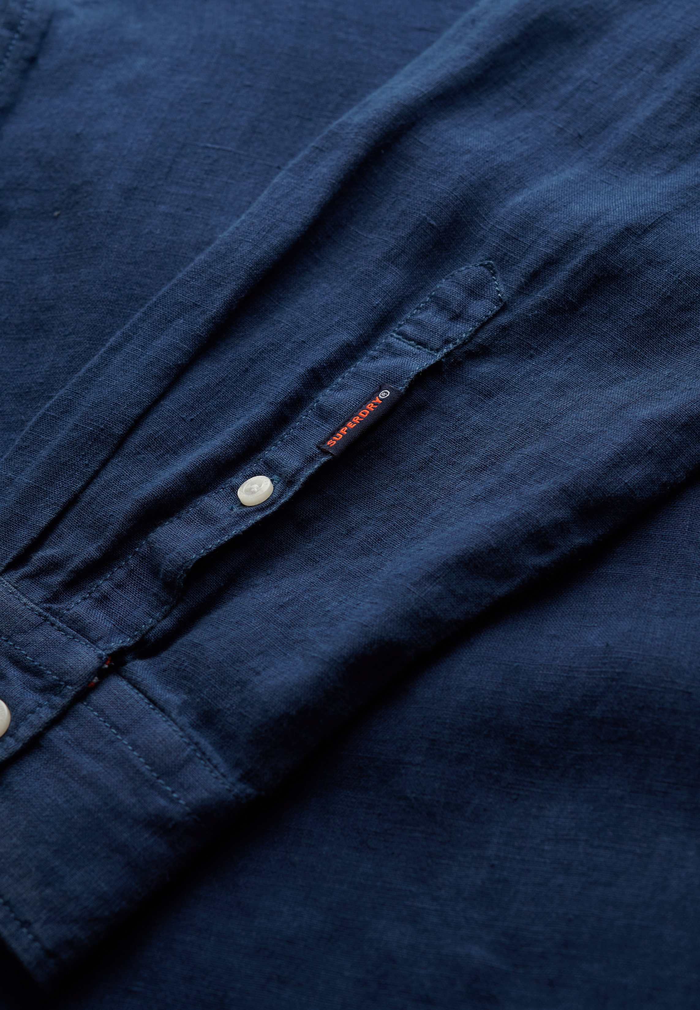 Superdry Overhemd met lange mouwen VACATION L/S LINEN SHIRT