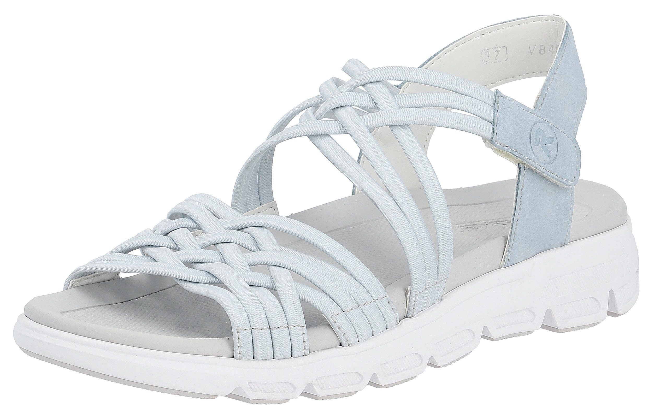 Rieker EVOLUTION Sandalen , zomerschoen, sandaal, met elastische bandjes en klittenbandsluiting