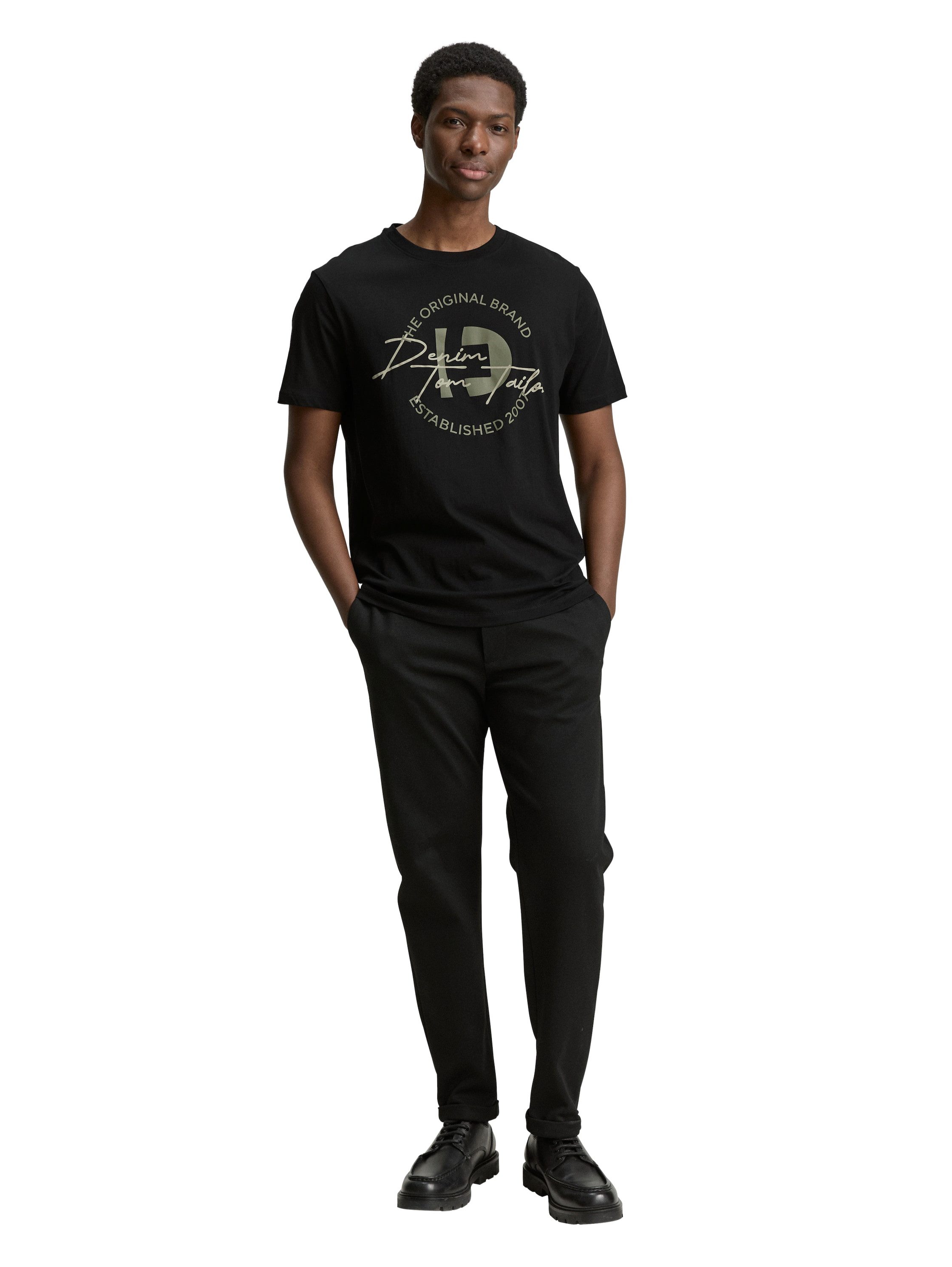 Tom Tailor Denim T-shirt met print (set, 3-delig)