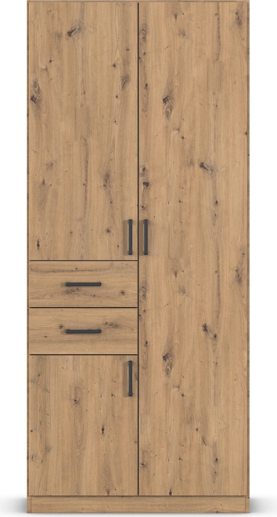 rauch Draaideurkast Kledingkast kast garderobe MAIKA met decor-front 2 lades, in verschillende breedtes, hoogtes, kleuren, made in germany
