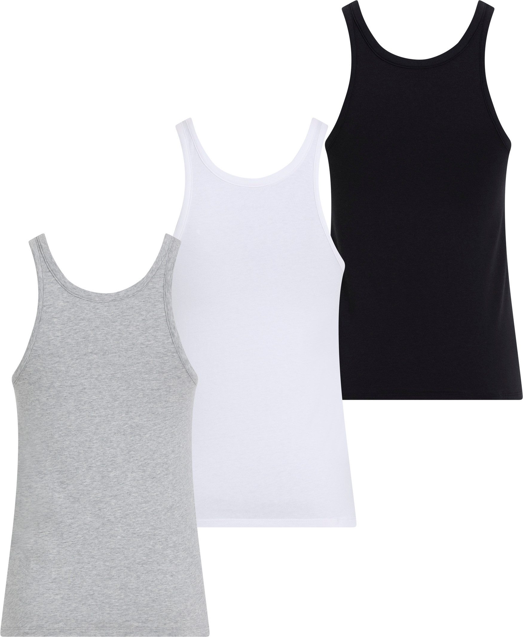 Calvin Klein Tanktop SCOOP NECK COTTON TANK 3PK (3-delig, Set van 3)