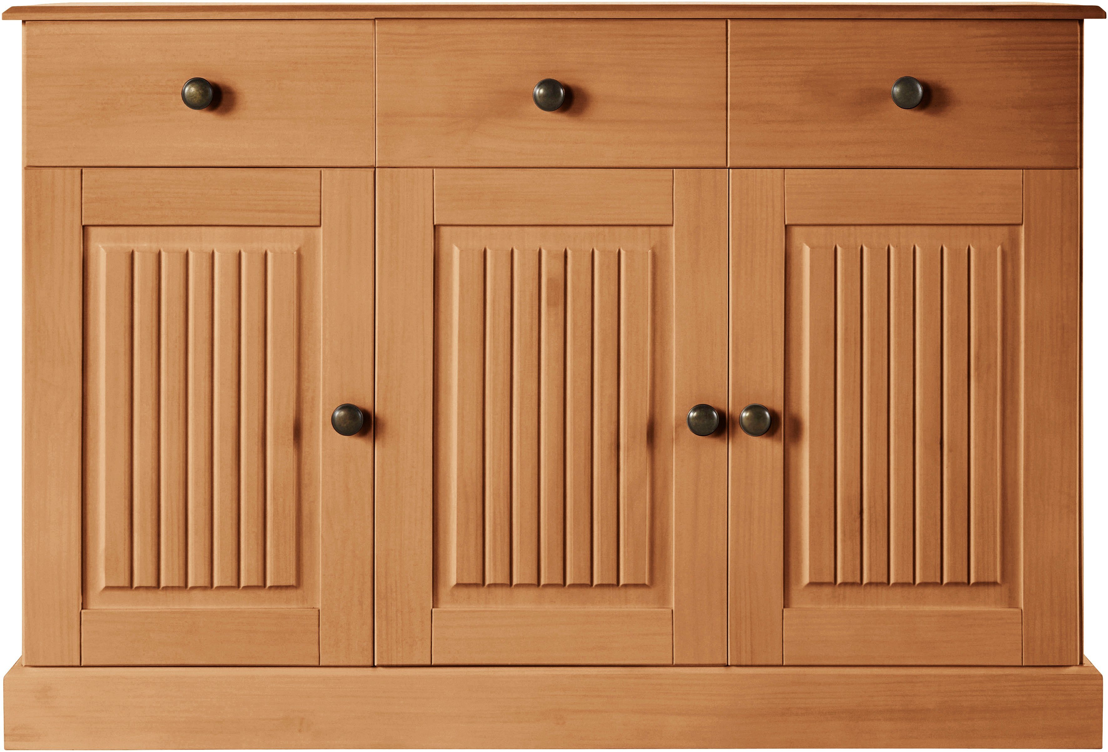 Home affaire Dressoir Liotta Commode met 2 lades en 2 verstelbare planken
