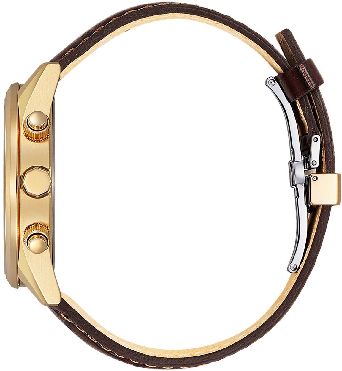 Citizen Multifunctioneel radiografisch horloge Polshorloge, herenhorloge, solar, leren band, saffierglas, datum