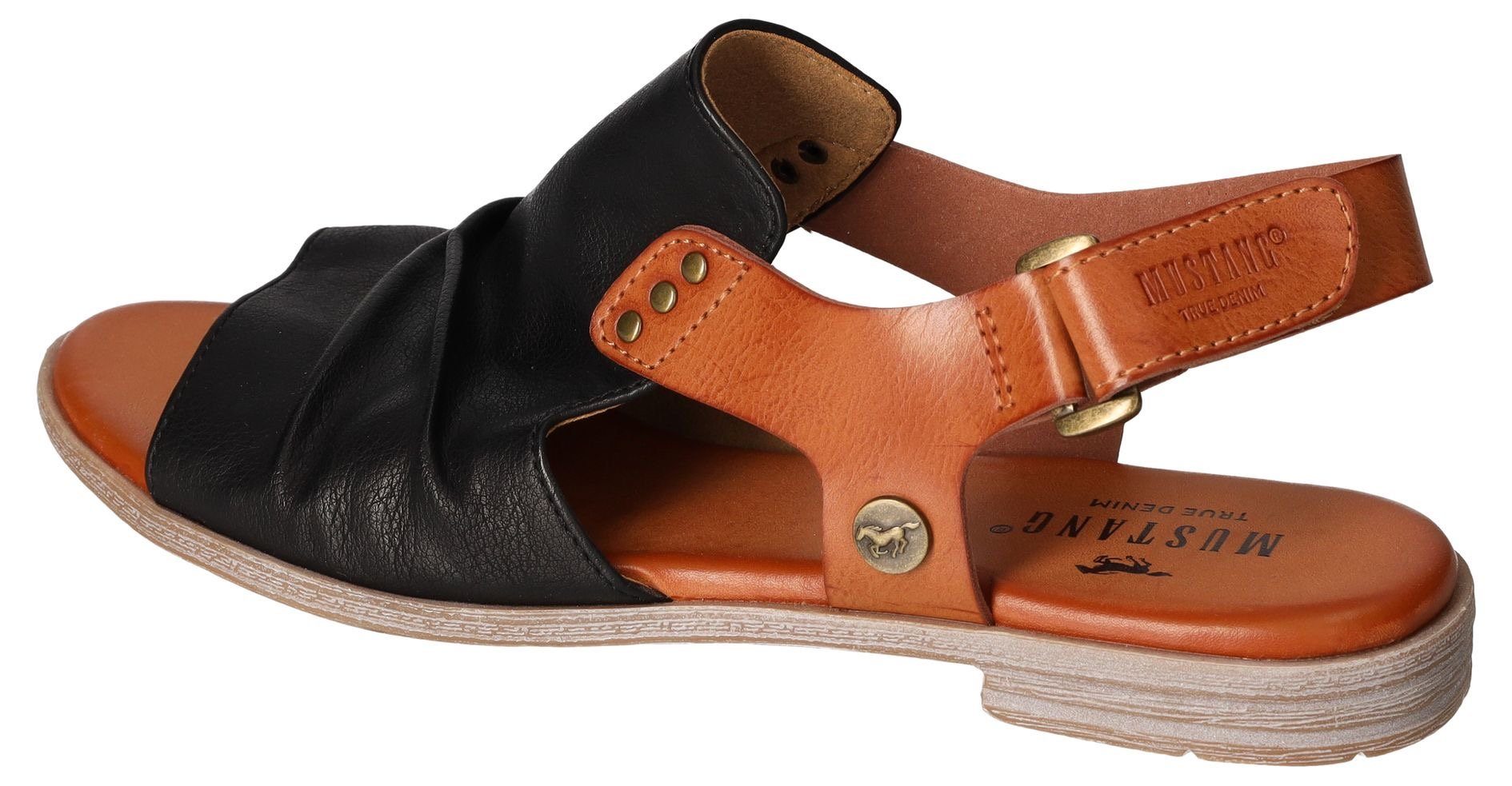 Mustang Shoes Sandalen zomerschoen, sandaal, blokhak, met klittenbandsluiting