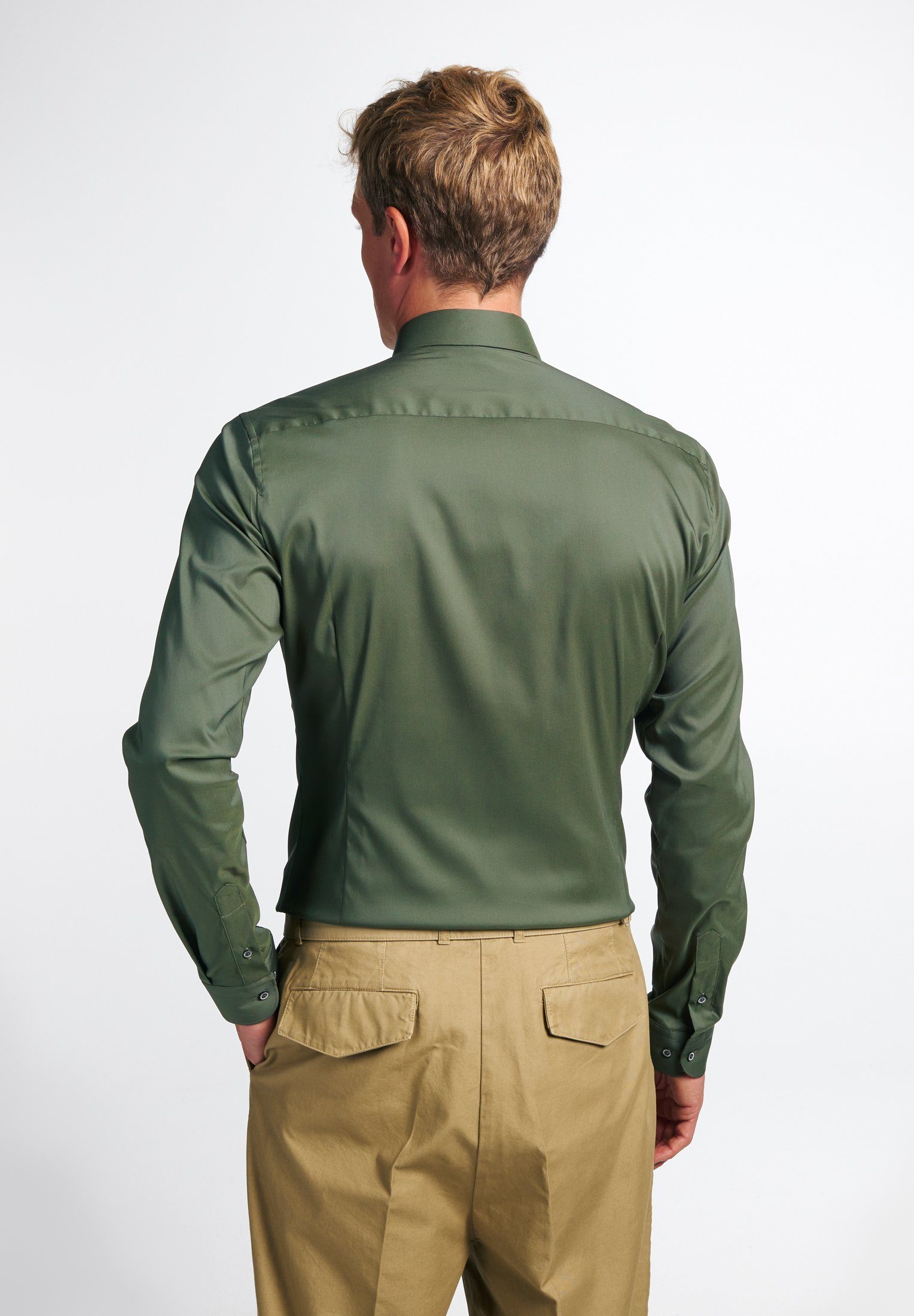 Eterna Overhemd met lange mouwen SUPER SLIM EASY IRON (gemakkelijk te strijken)