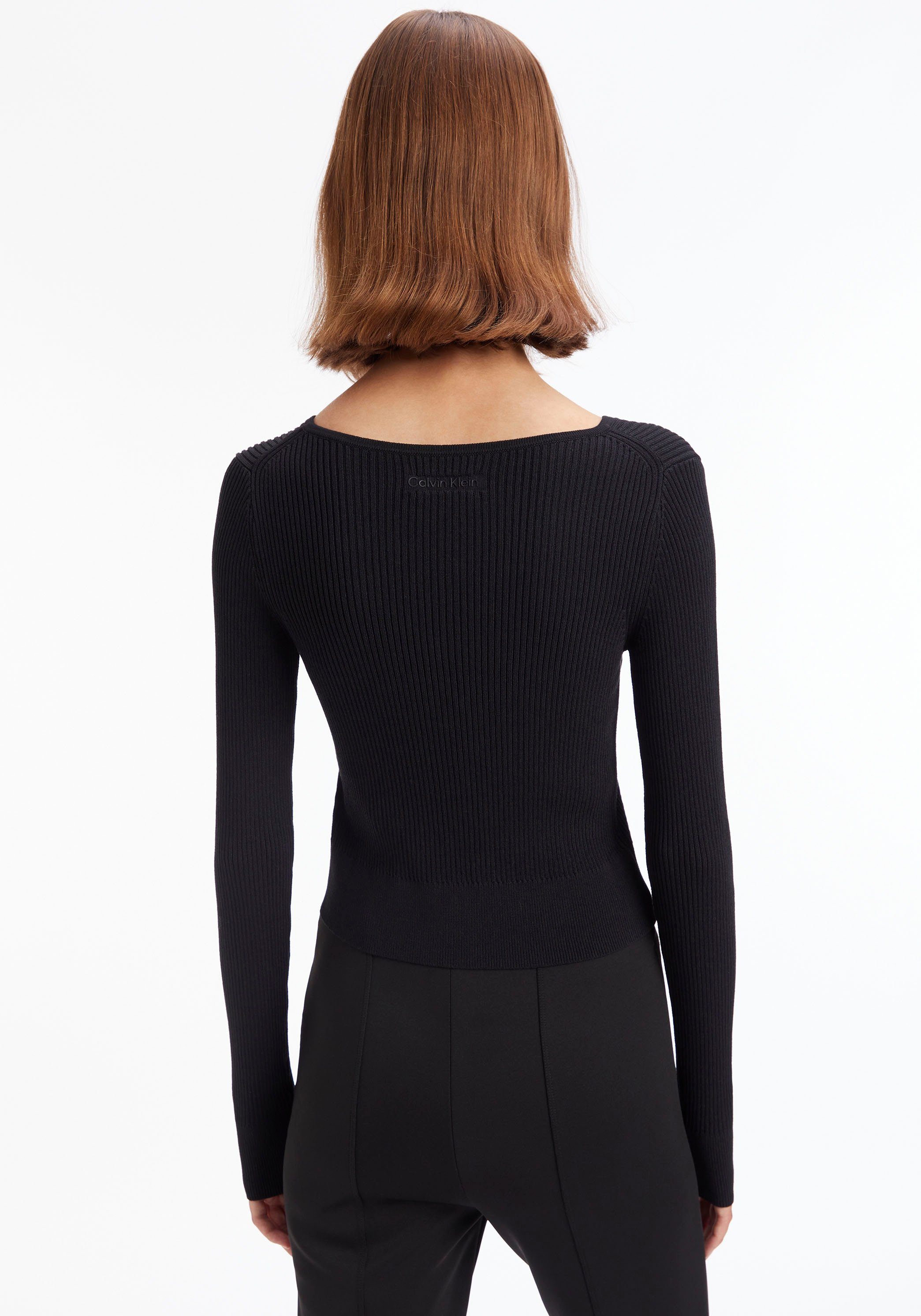 Calvin Klein Gebreide trui met haakjessluiting