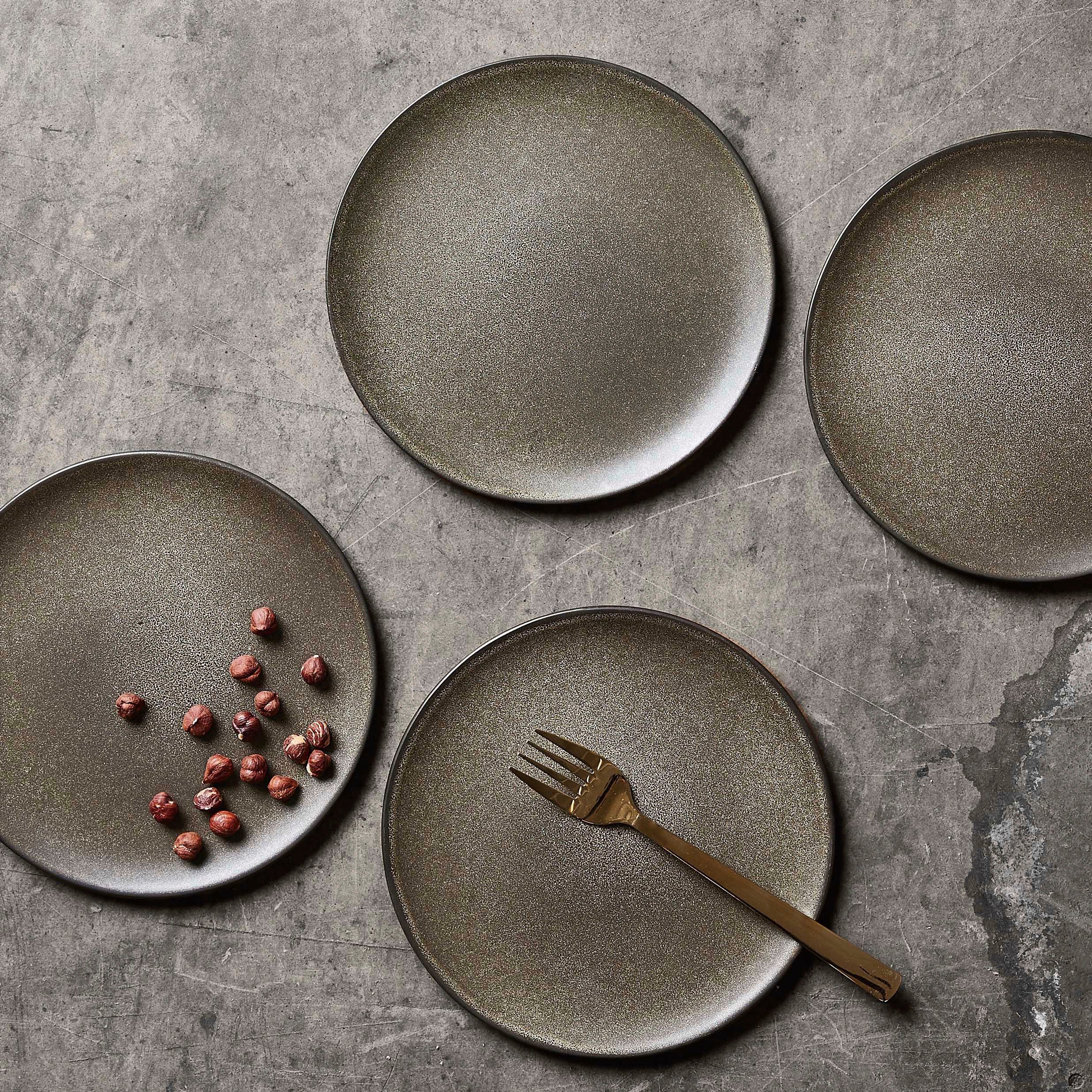 aida RAW Ontbijtbordje Raw Aardewerk, Ø 20 cm (set, 6-delig)