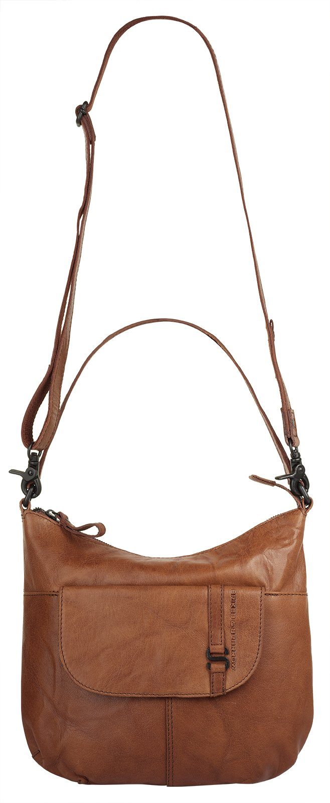 Spikes & Sparrow Schoudertas echt leder