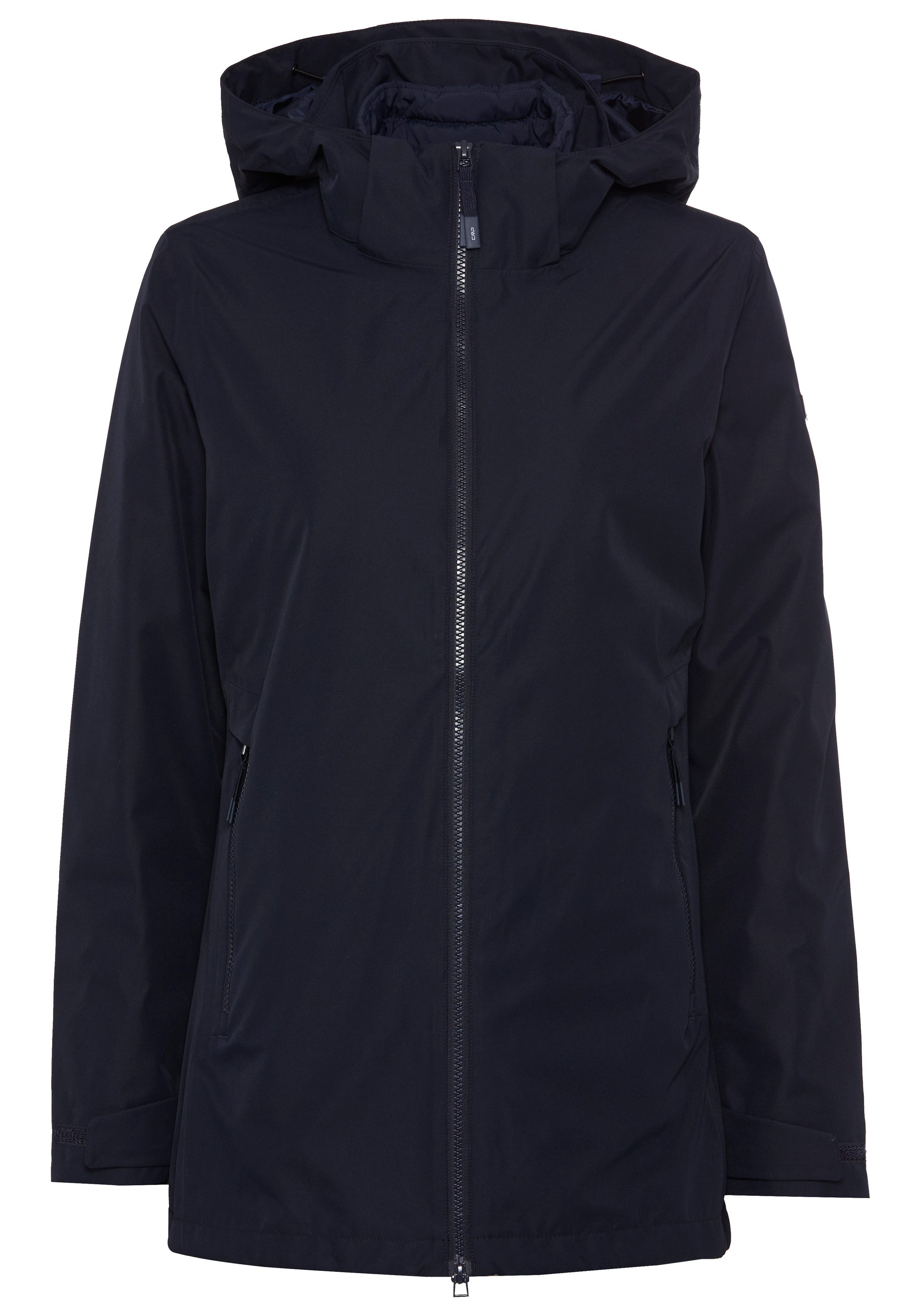 CMP Functioneel 3-in-1-jack WOMAN LONG JACKET ZIP HOOD DETACHABLE