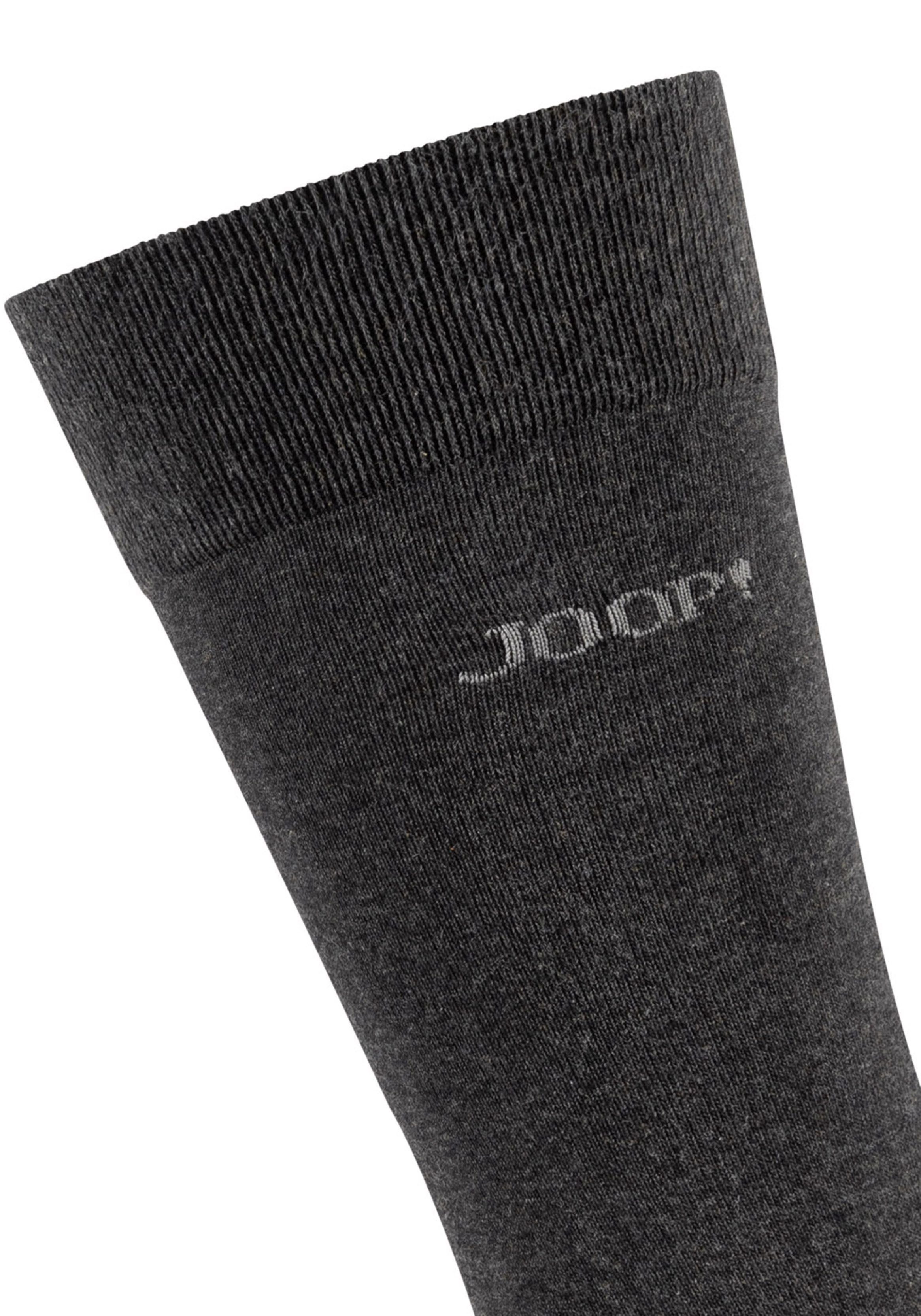 JOOP! Sokken Premium Essentials, versterkte hiel, duurzame teen (Set van 4)