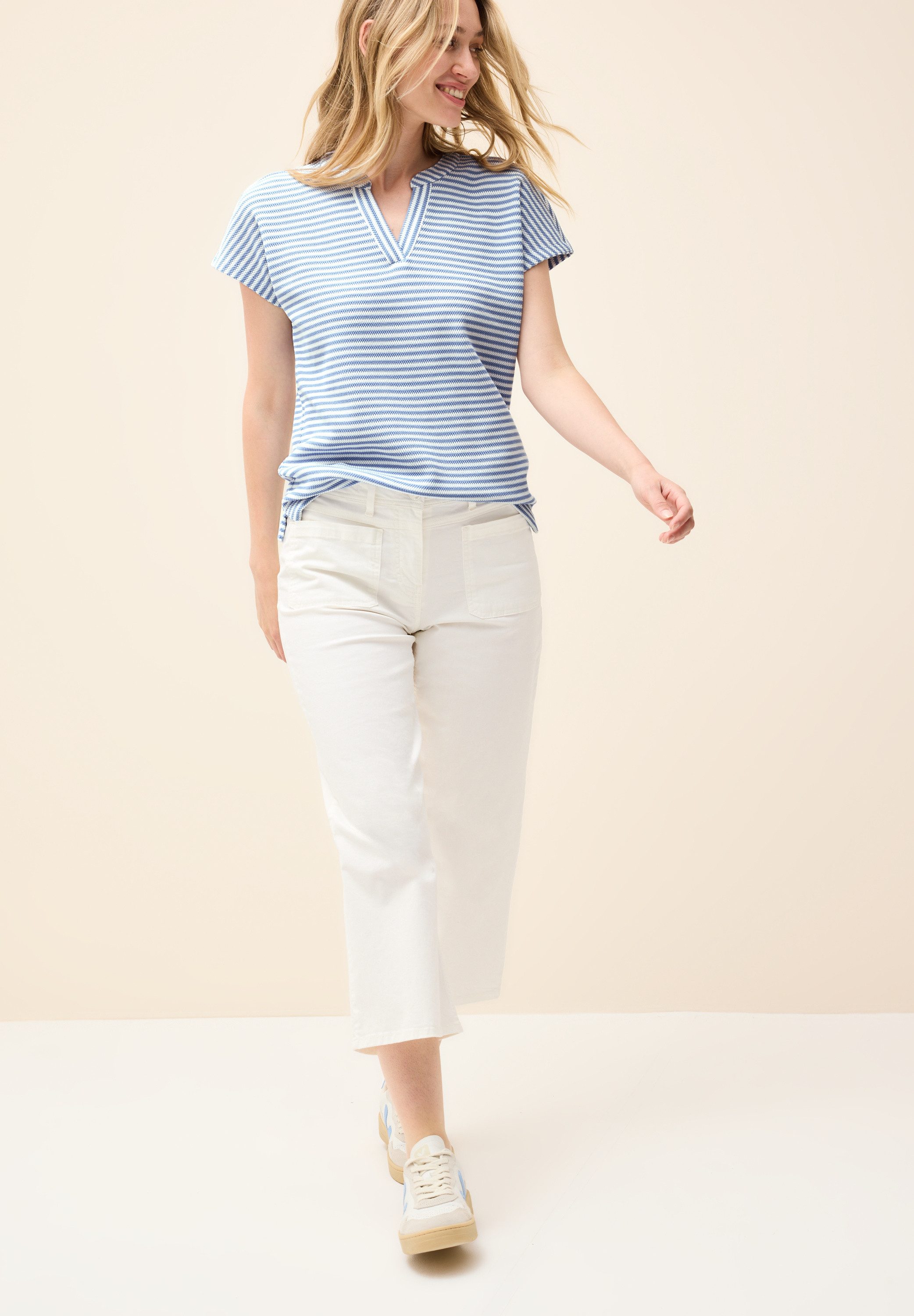 Cecil Shirt met V-hals