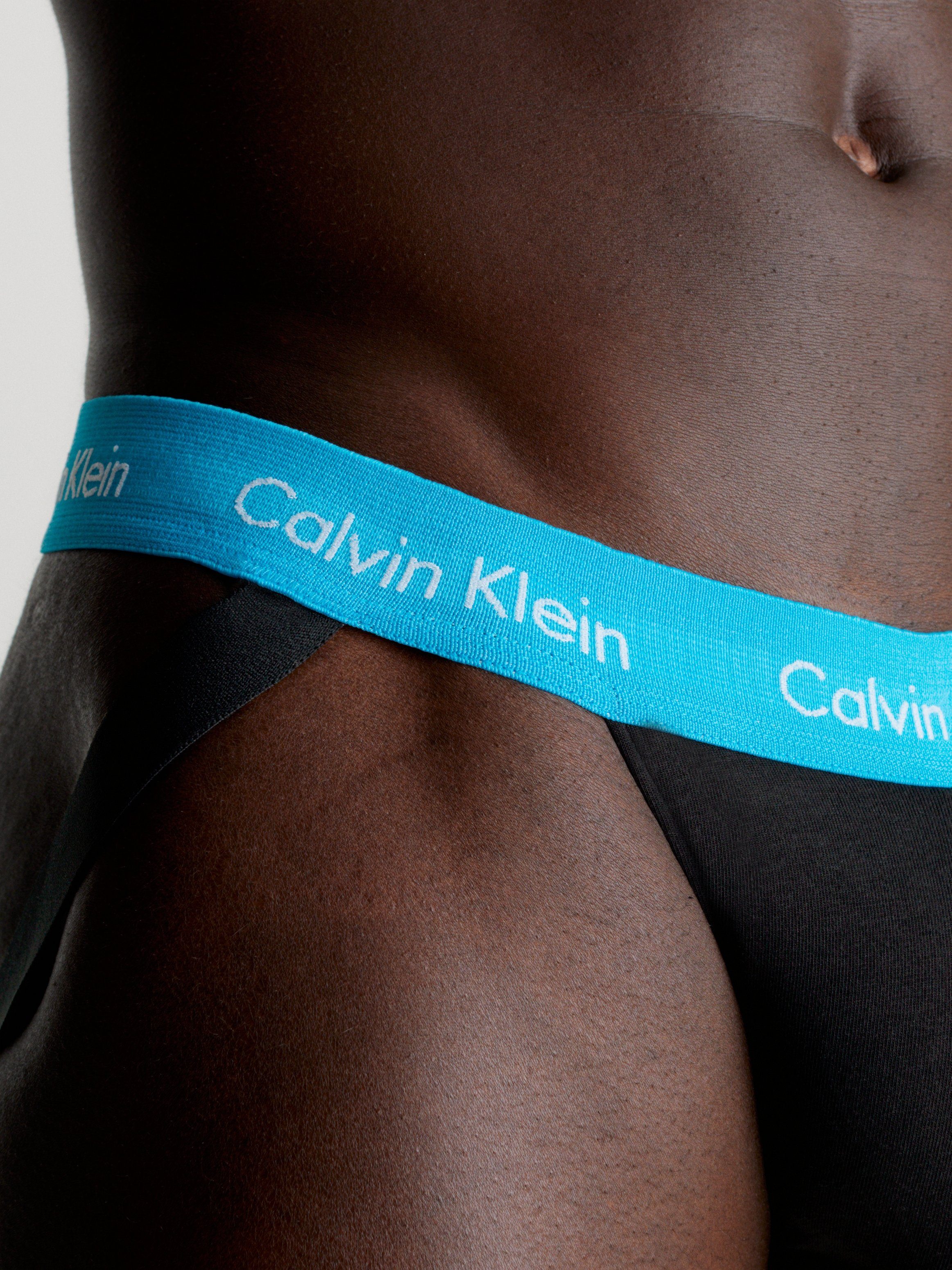 Calvin Klein String JOCK STRAP 3PK met elastische logo-band (3 stuks Set van 3)