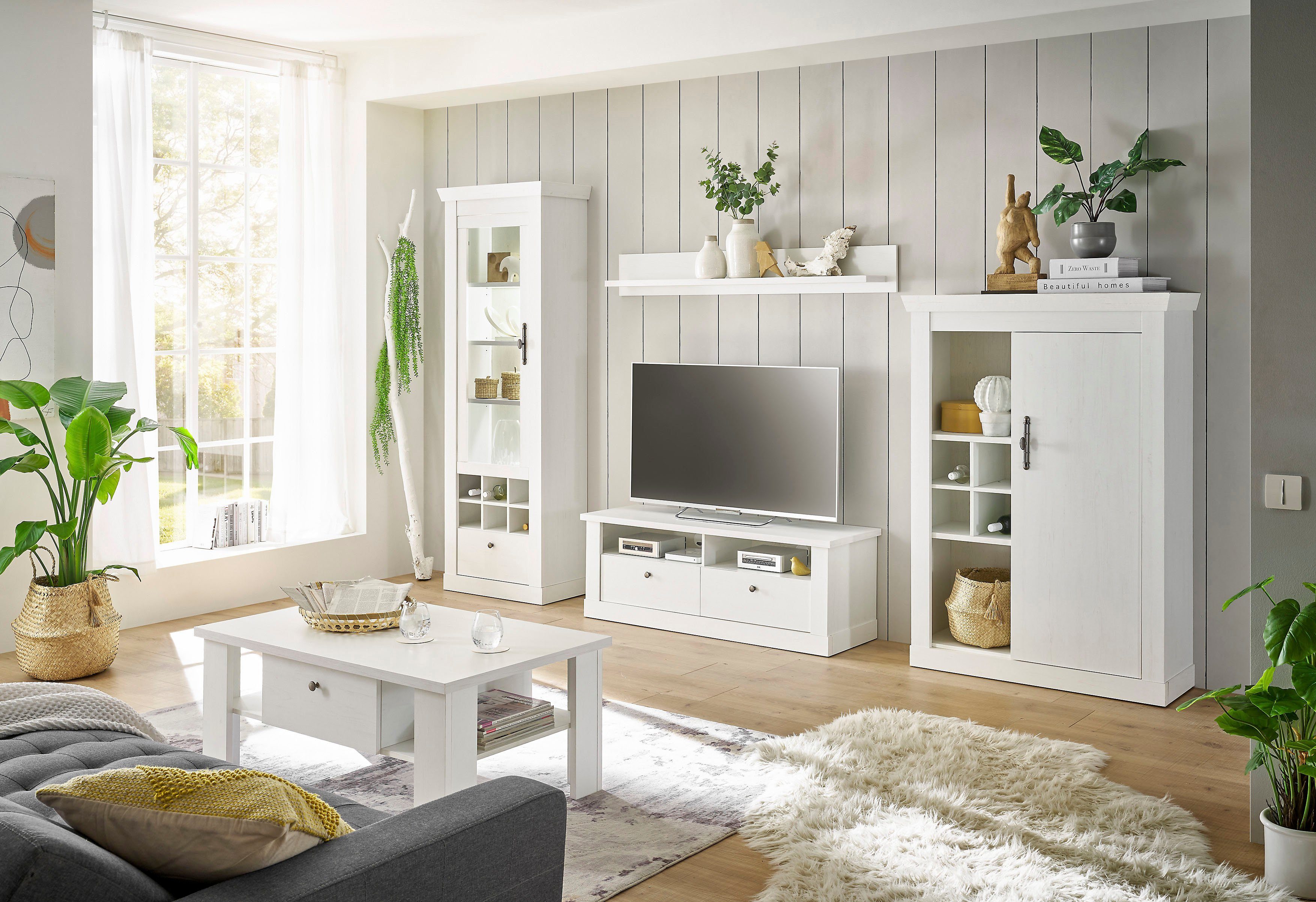 Home affaire Salontafel Ravenna in tijdloze landelijke stijl, breedte 107 cm, grepen van metaal
