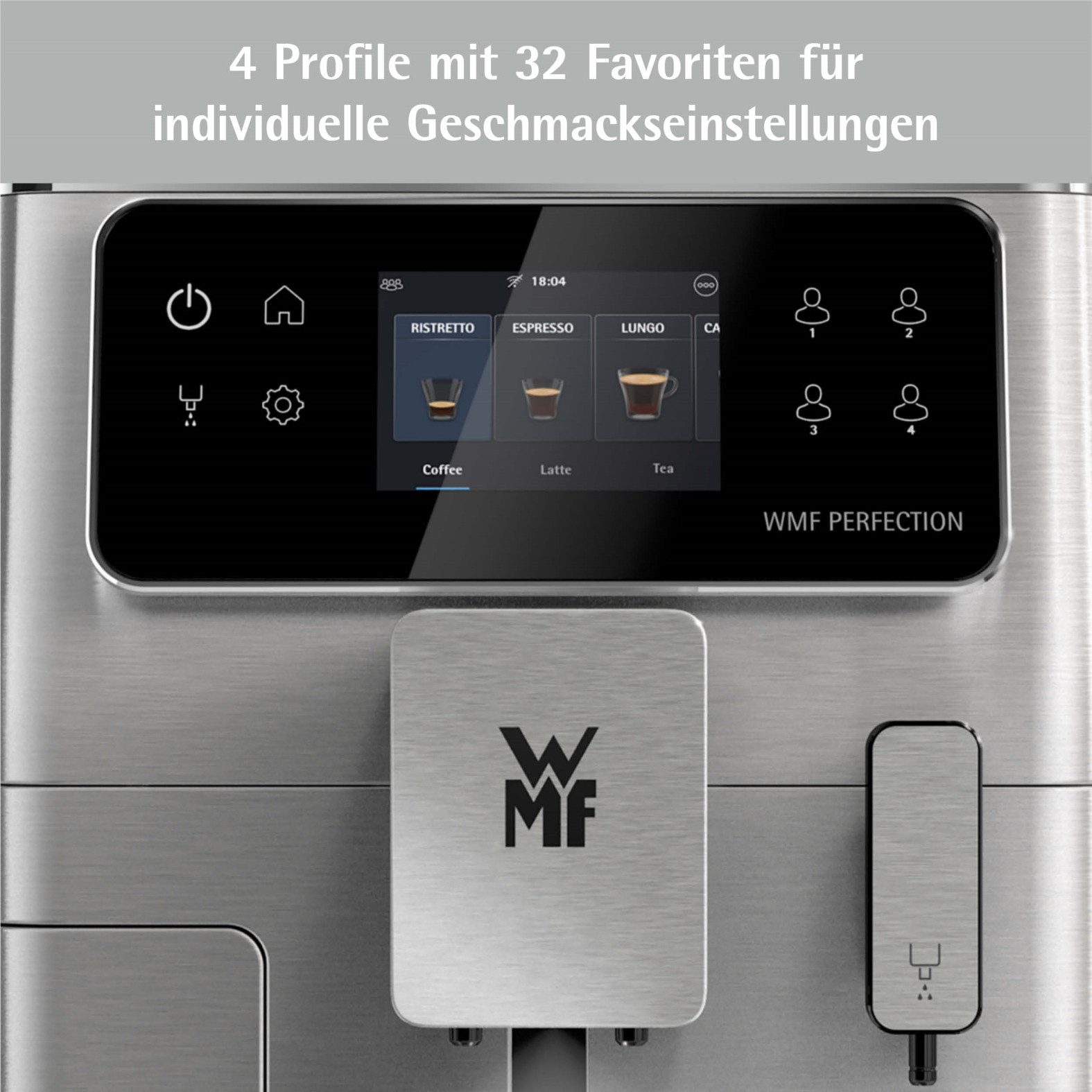 WMF Volautomatisch koffiezetapparaat Perfection 640 CP812D10, zeer stil, hoogwaardige behuizing, led-omgevingslicht