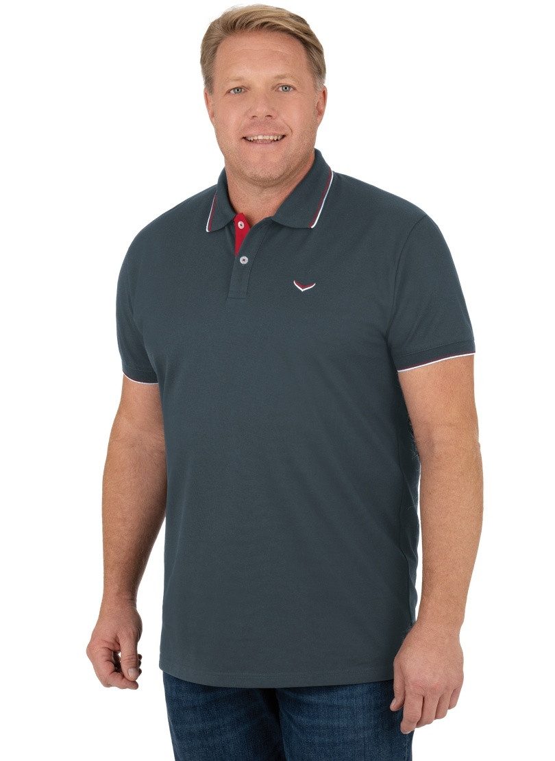 Trigema Poloshirt TRIGEMA slim fit poloshirt (1-delig)