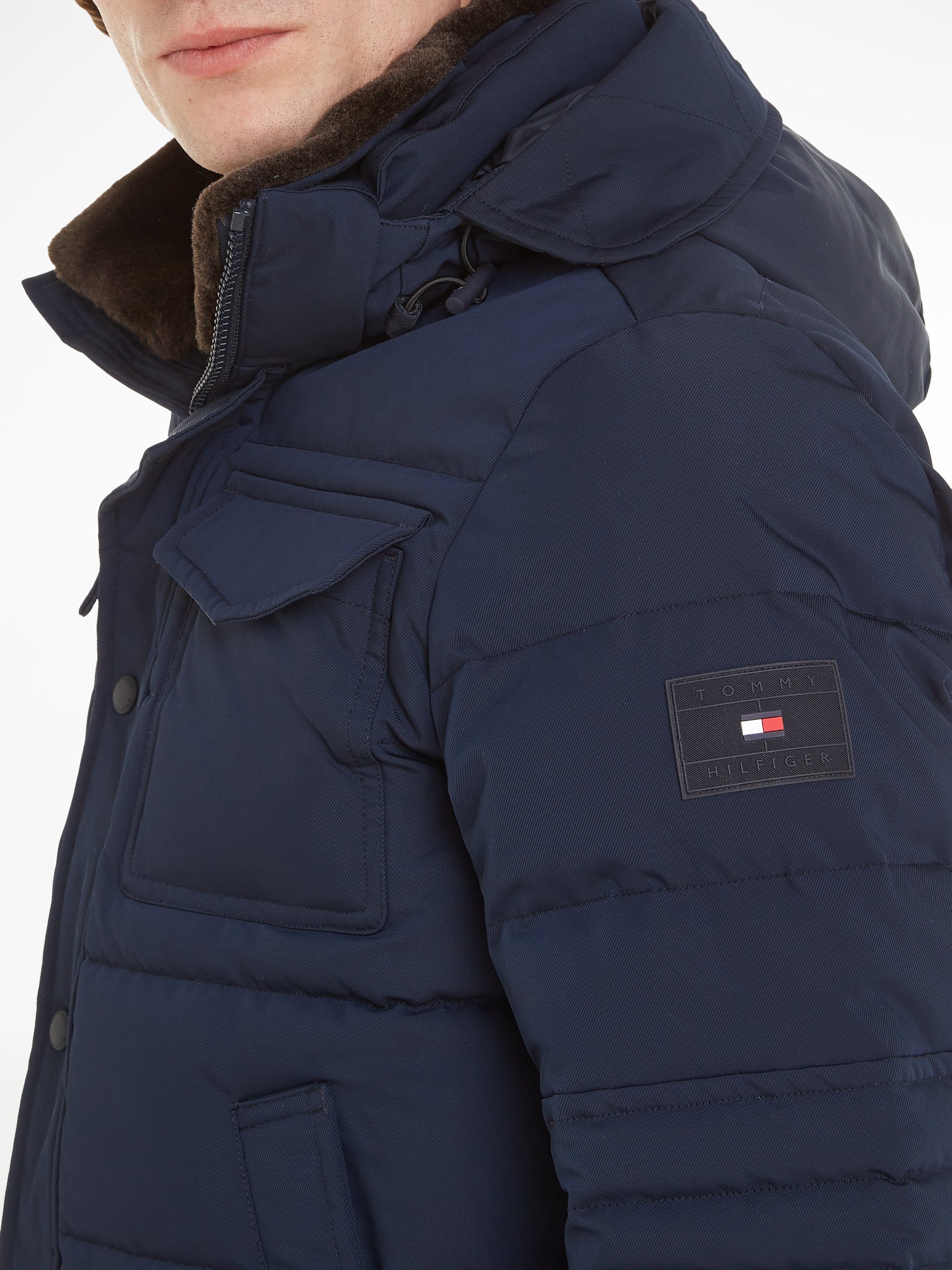 Tommy Hilfiger Gewatteerde jas ROCKIE UTILITY HOODED JACKET